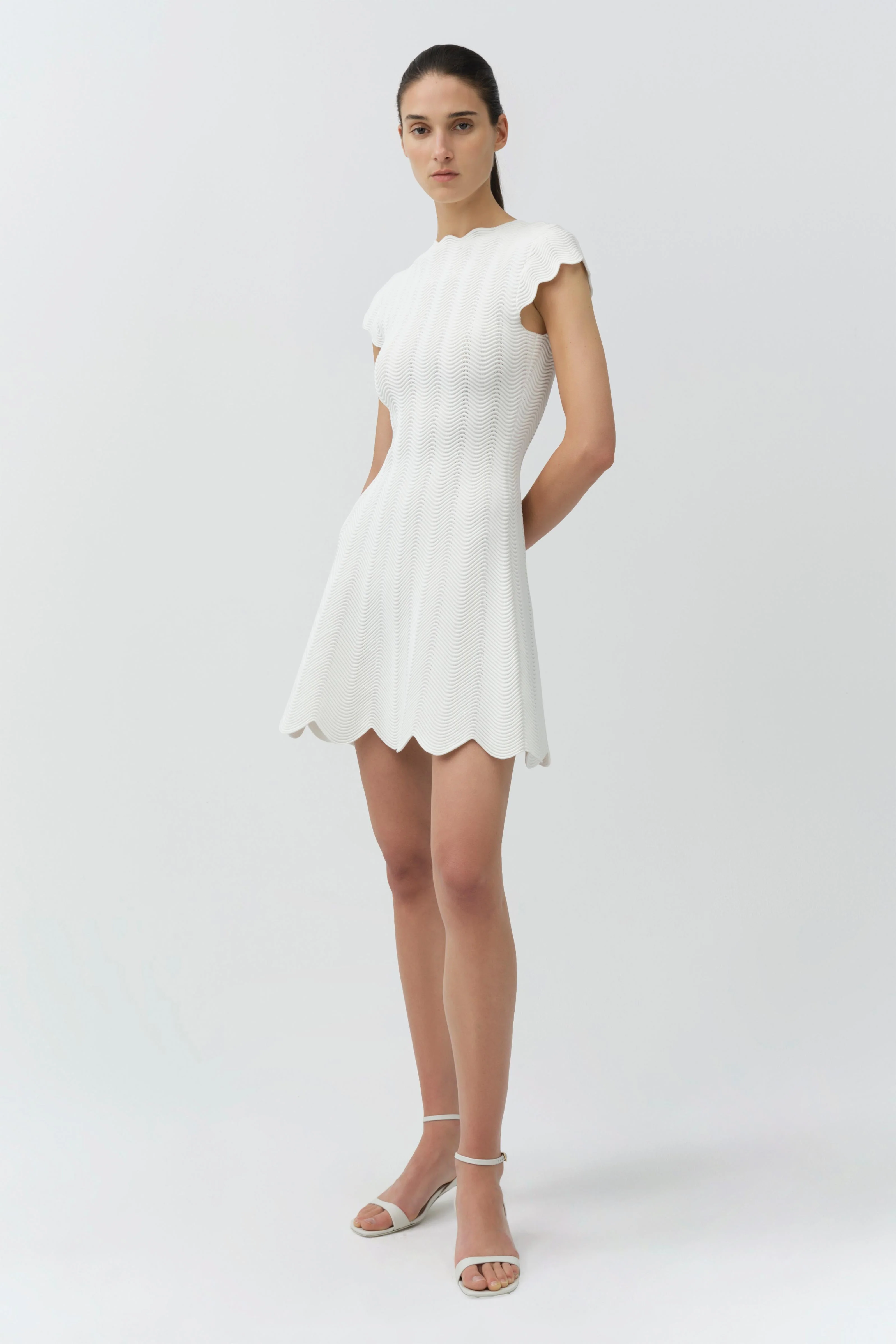 Simkhai - Evalynn Wavy Knit Mini Dress - Image 4