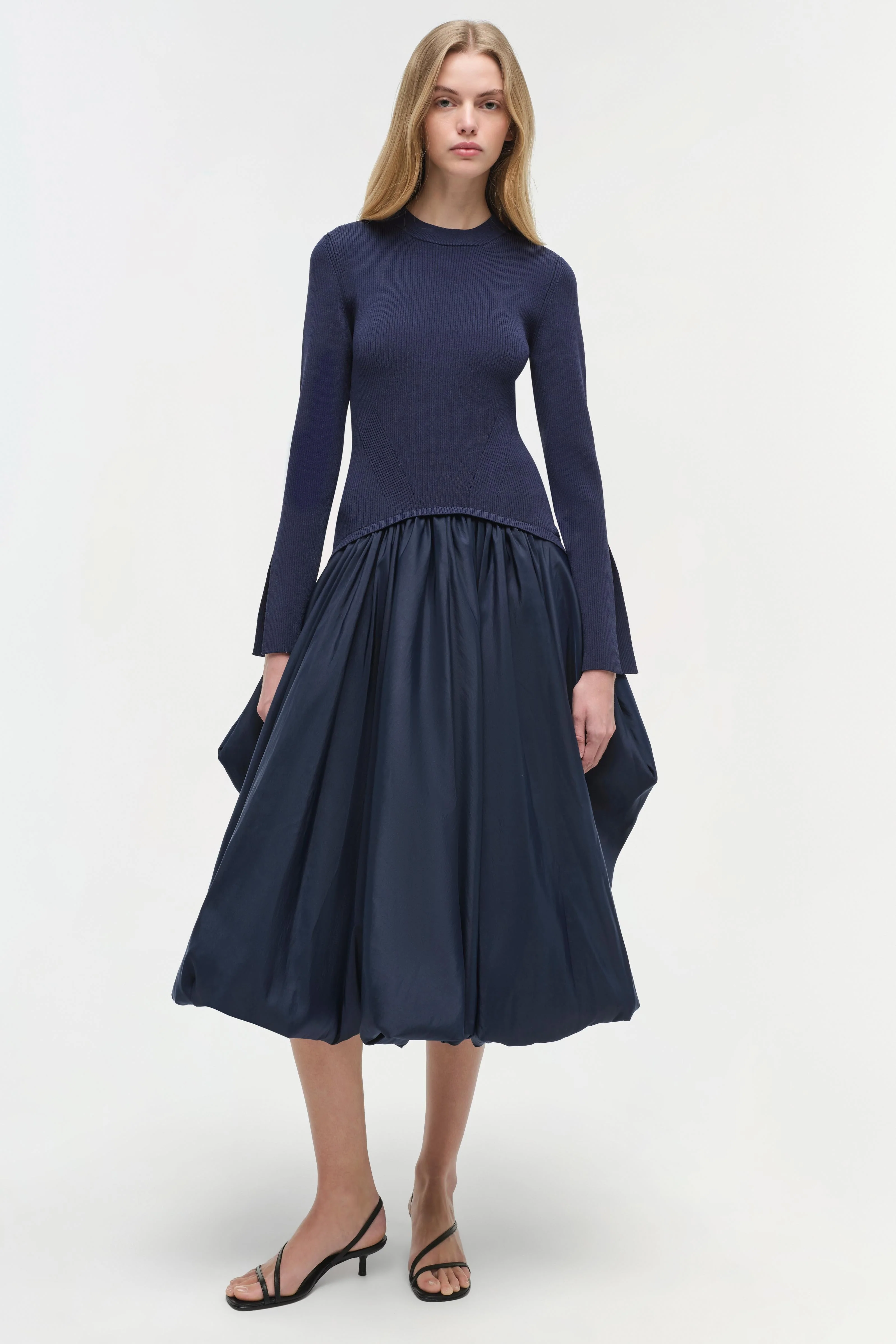 Simkhai - Kenlie Taffeta Knit Midi Dress - Image 2