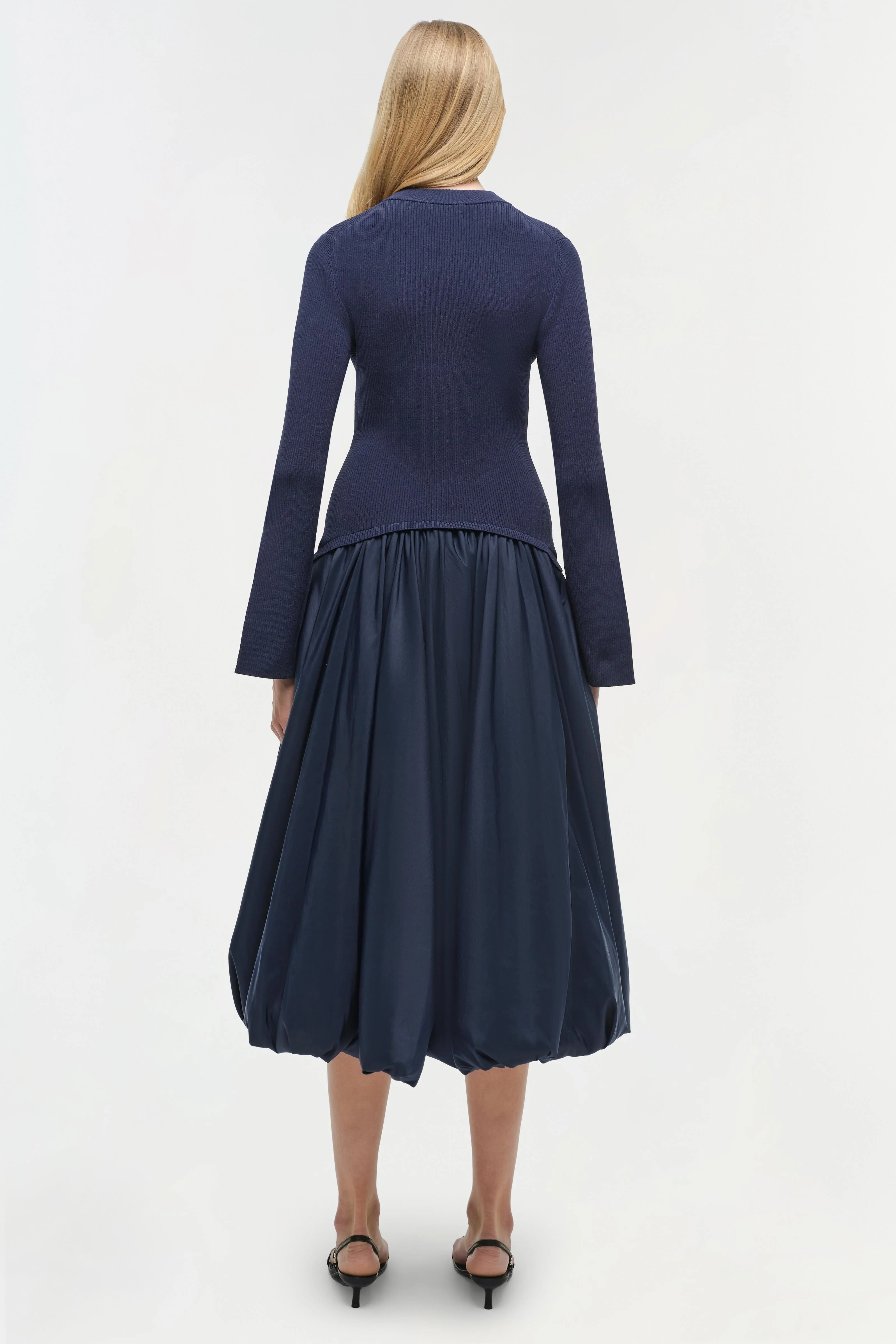 Simkhai - Kenlie Taffeta Knit Midi Dress - Image 5