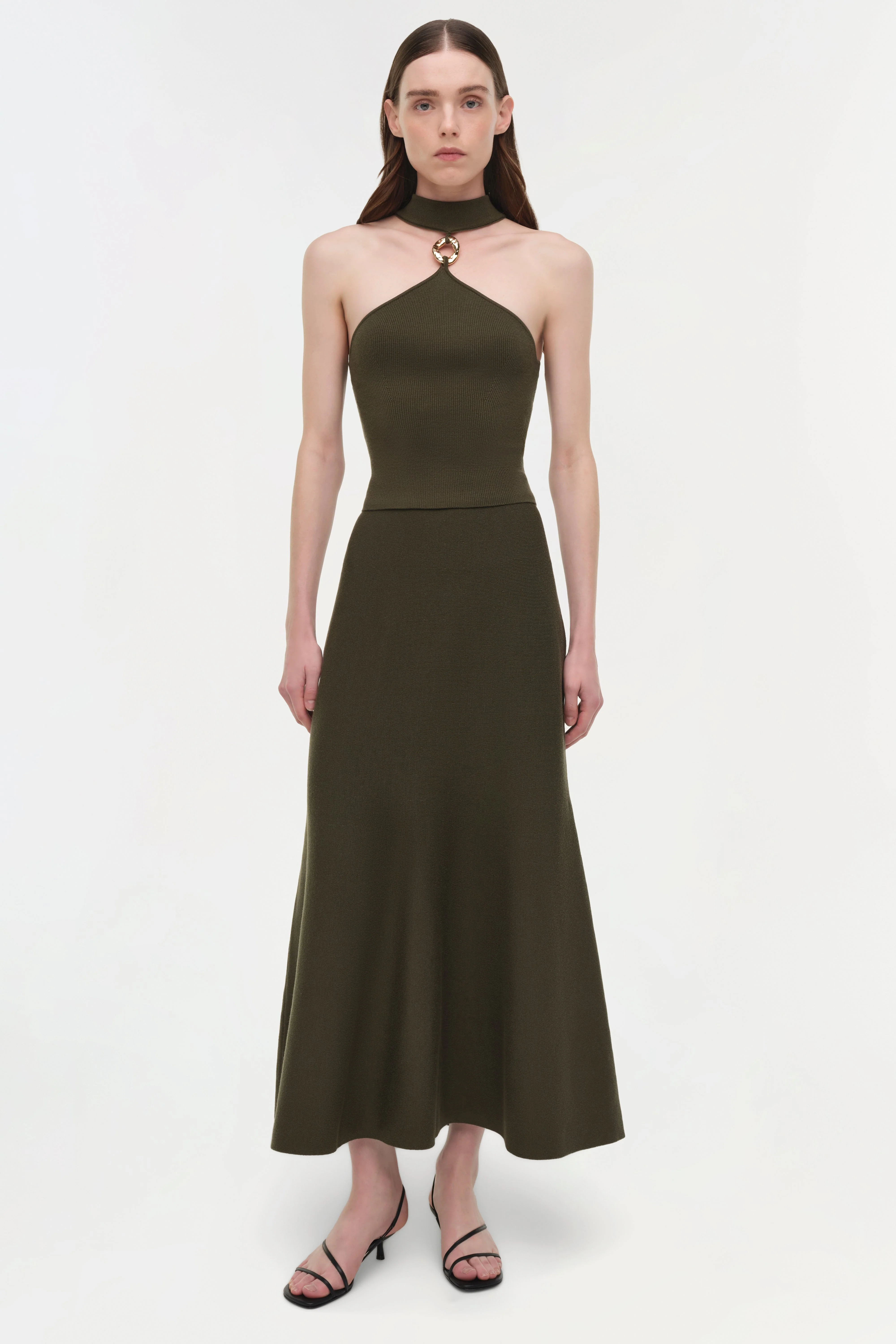 Simkhai - Layne Wool Midi Skirt - Image 4