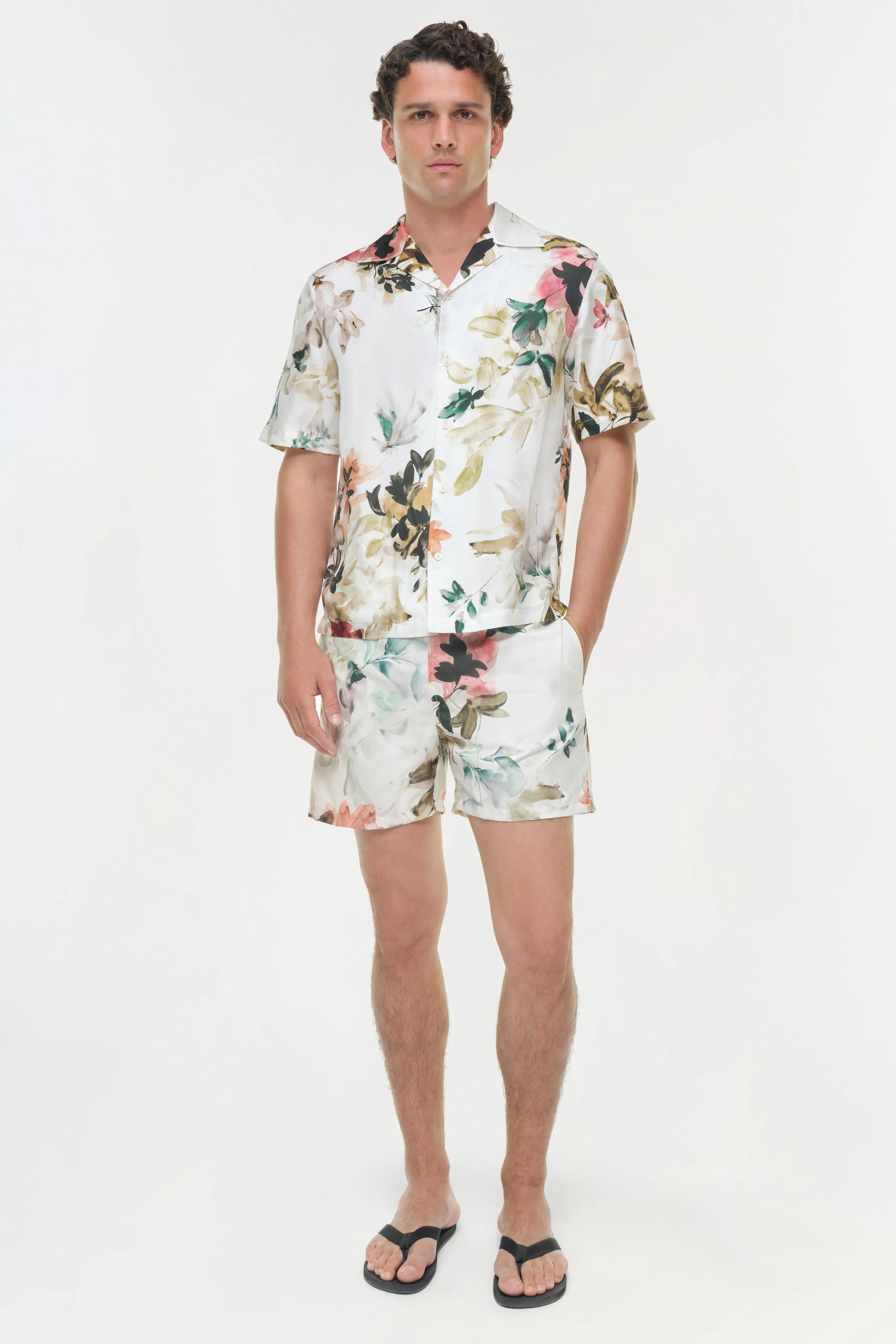 Simkhai - Lowell Floral Printed Swim Shorts - Image 2