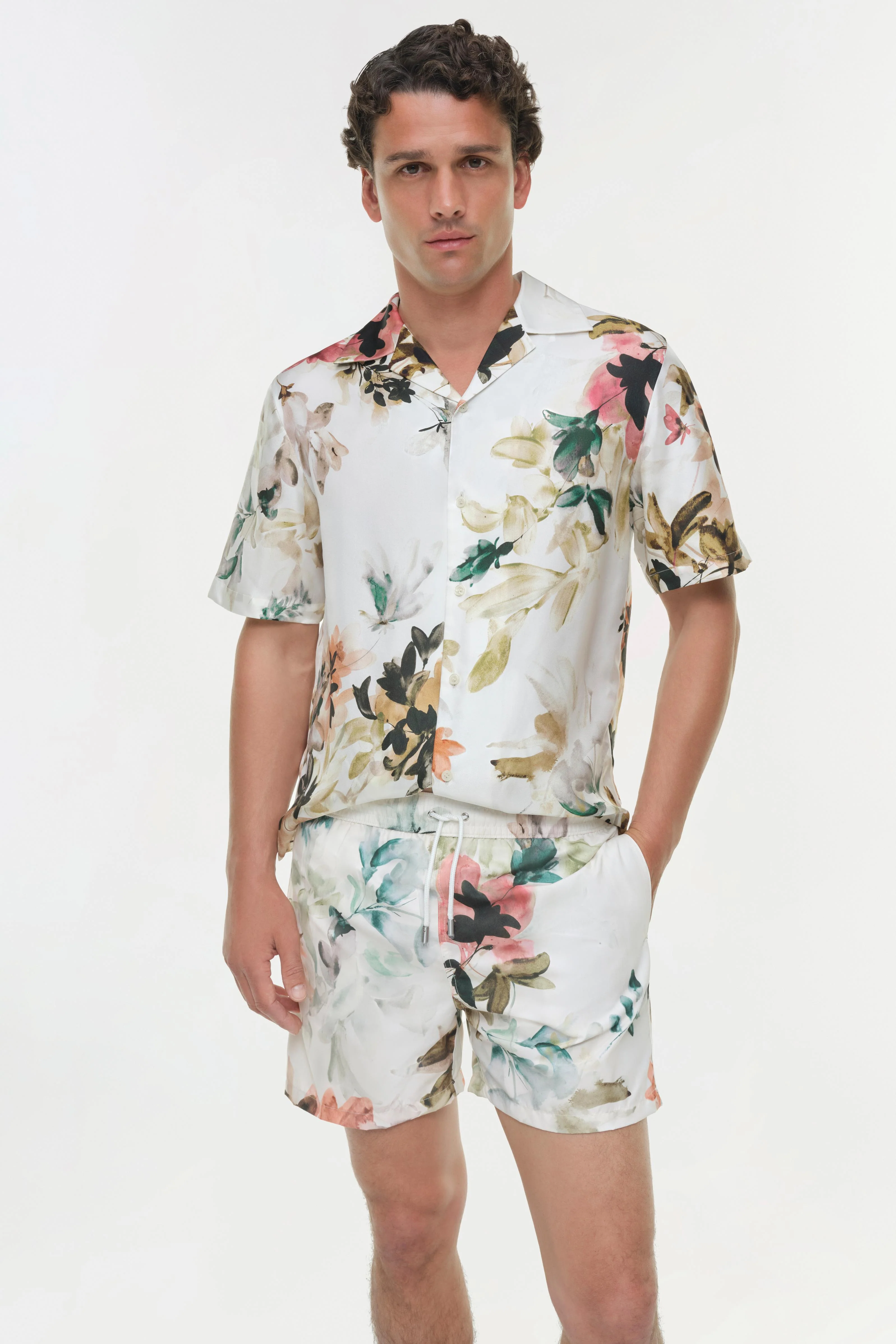 Simkhai - Lowell Floral Printed Swim Shorts - Image 3
