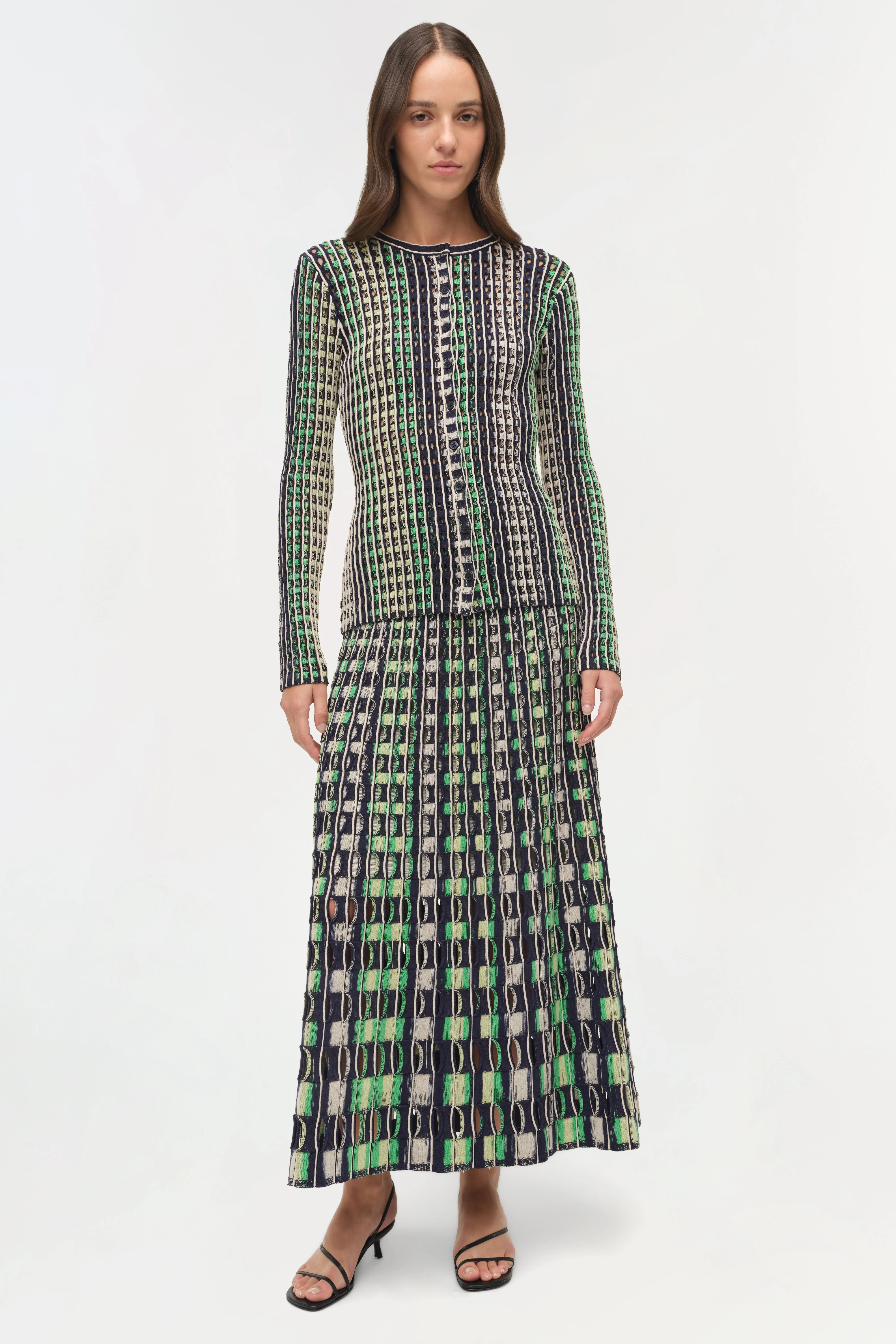 Simkhai - Mabel Eyelet Knit Cardigan - Image 4
