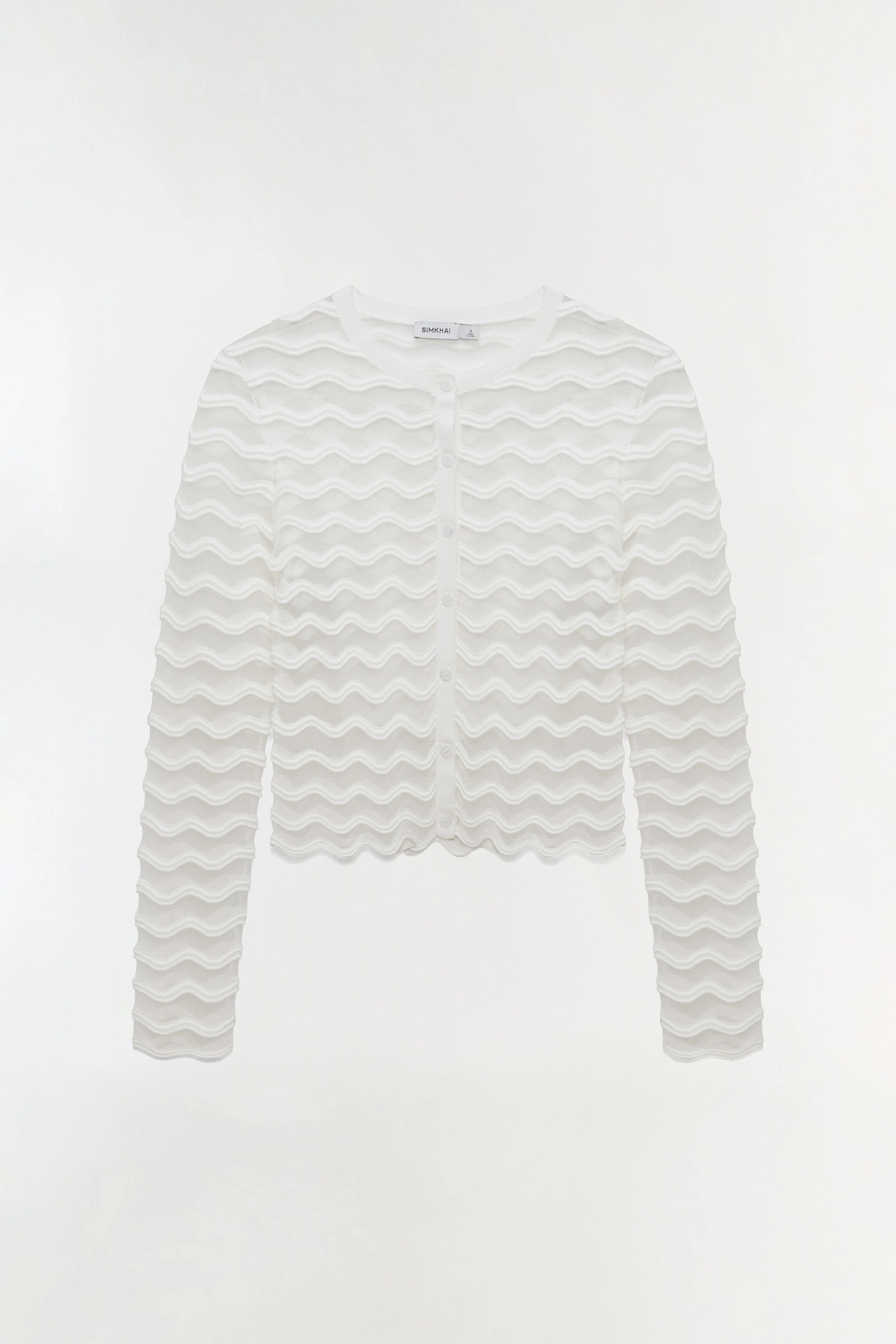 Simkhai - Maxime Wavy Knit Cardigan