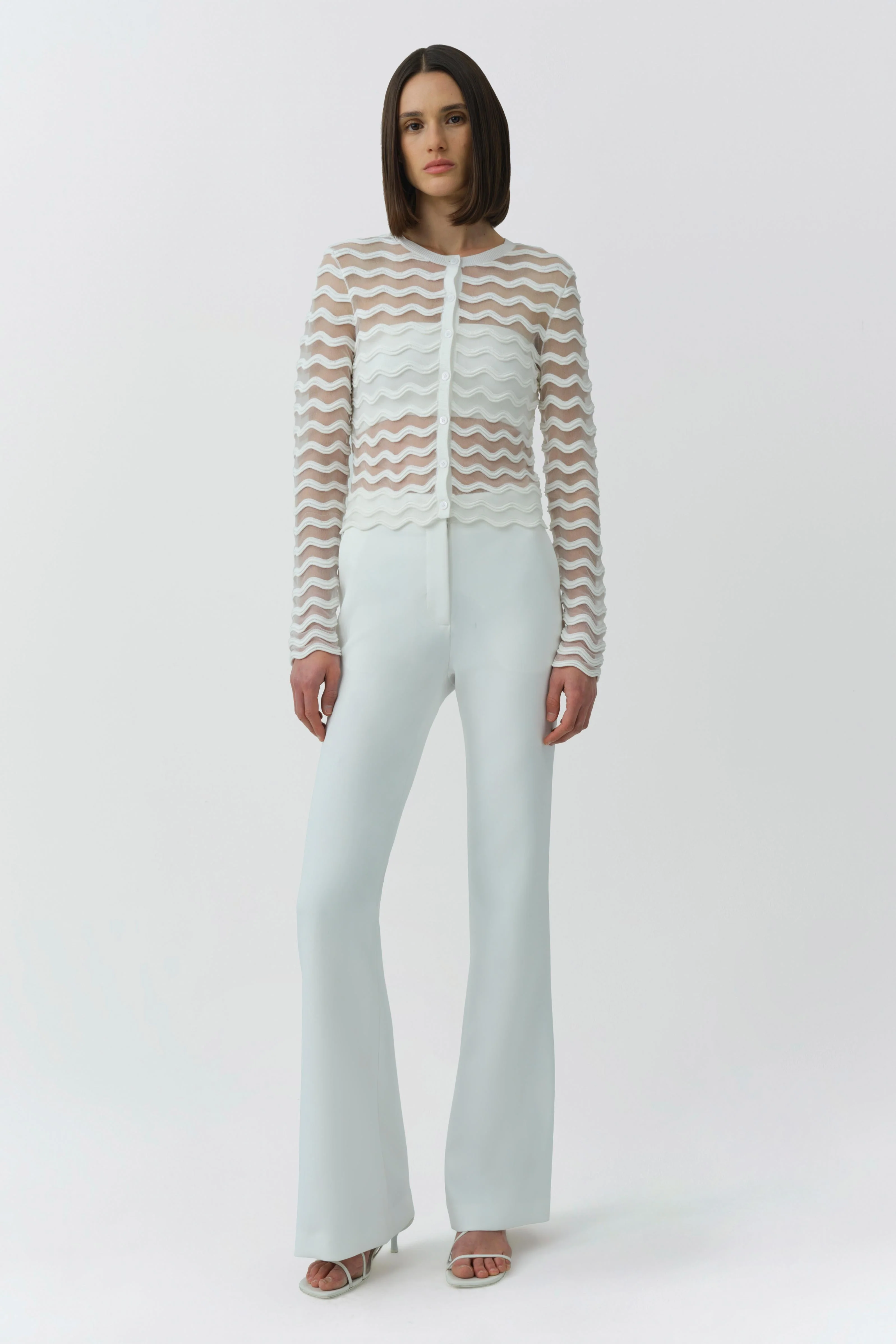 Simkhai - Maxime Wavy Knit Cardigan - Image 2