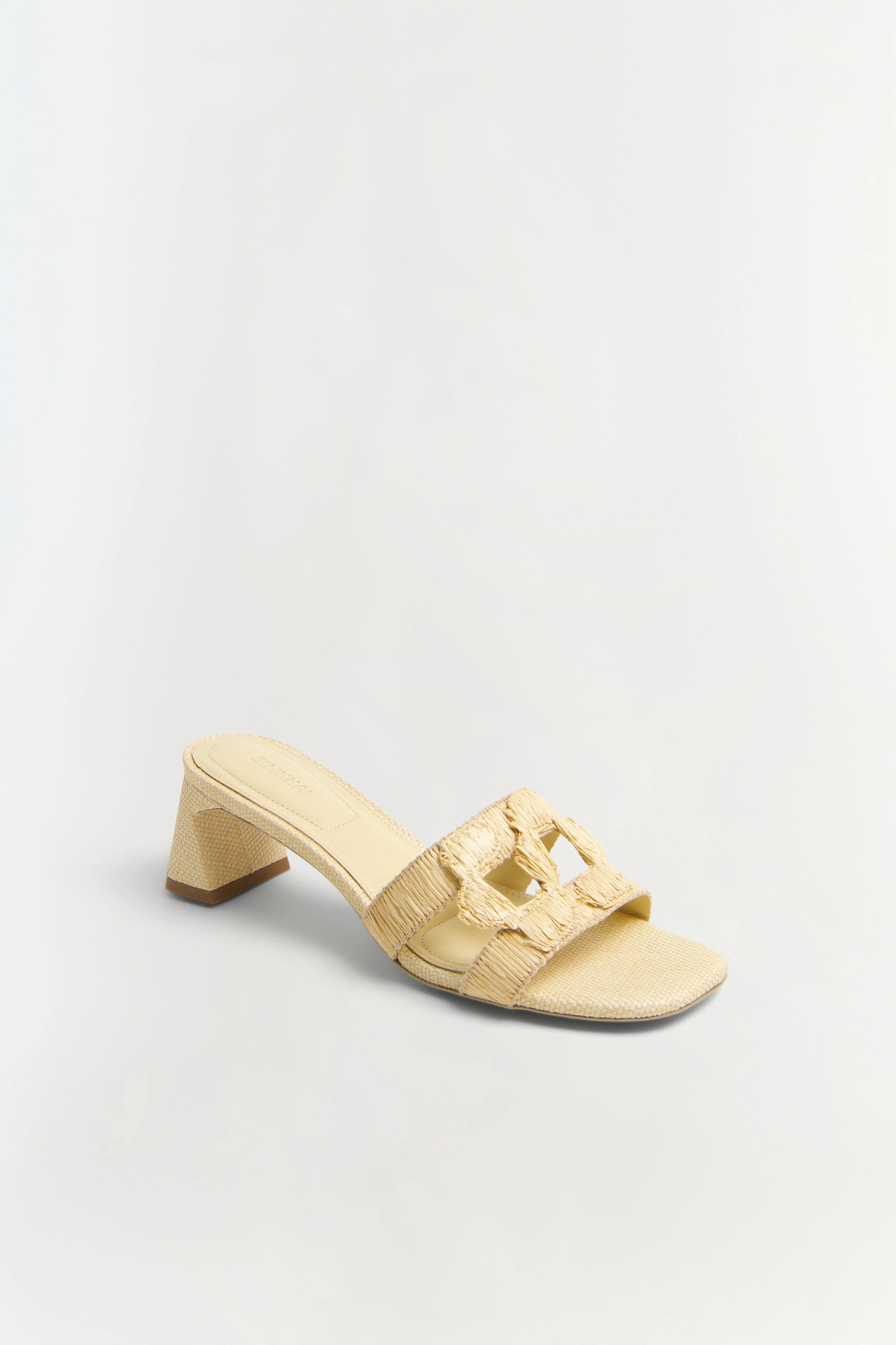 Simkhai - Monogram Raffia Block Heel - Image 3