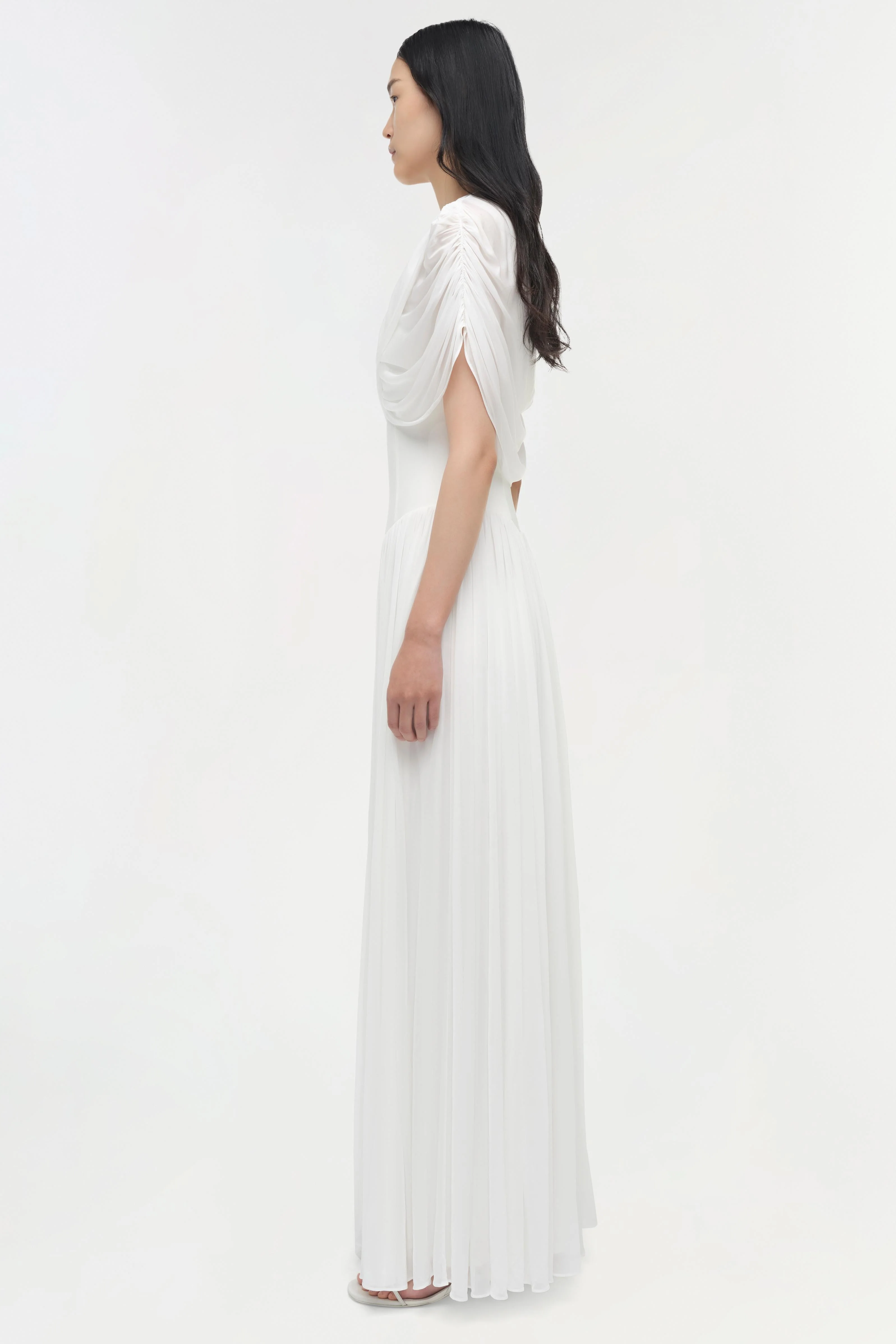 Simkhai - Nancie Draped Jersey Cape Maxi Dress - Image 4