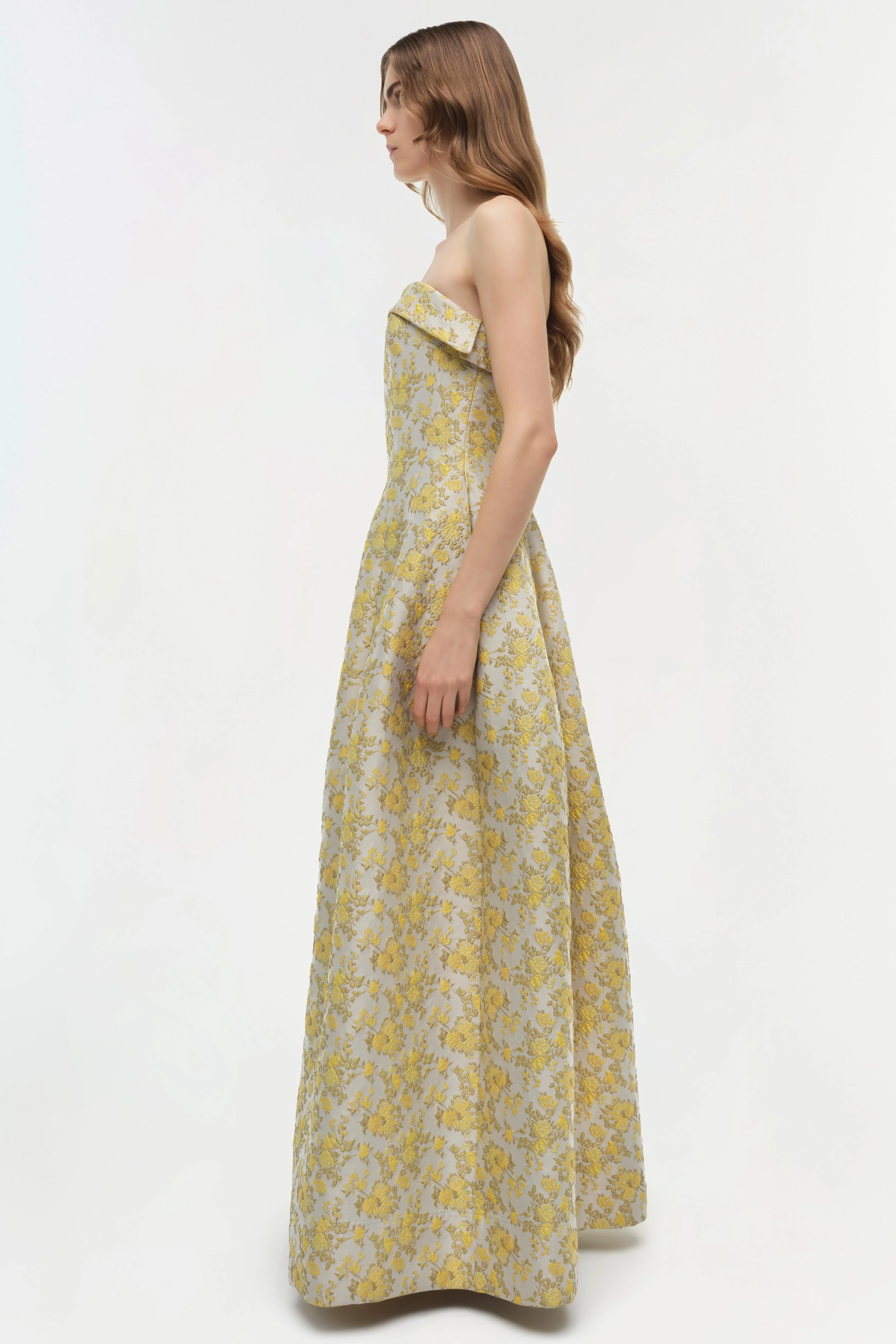 Simkhai - Octavia Jacquard Strapless Gown - Image 4