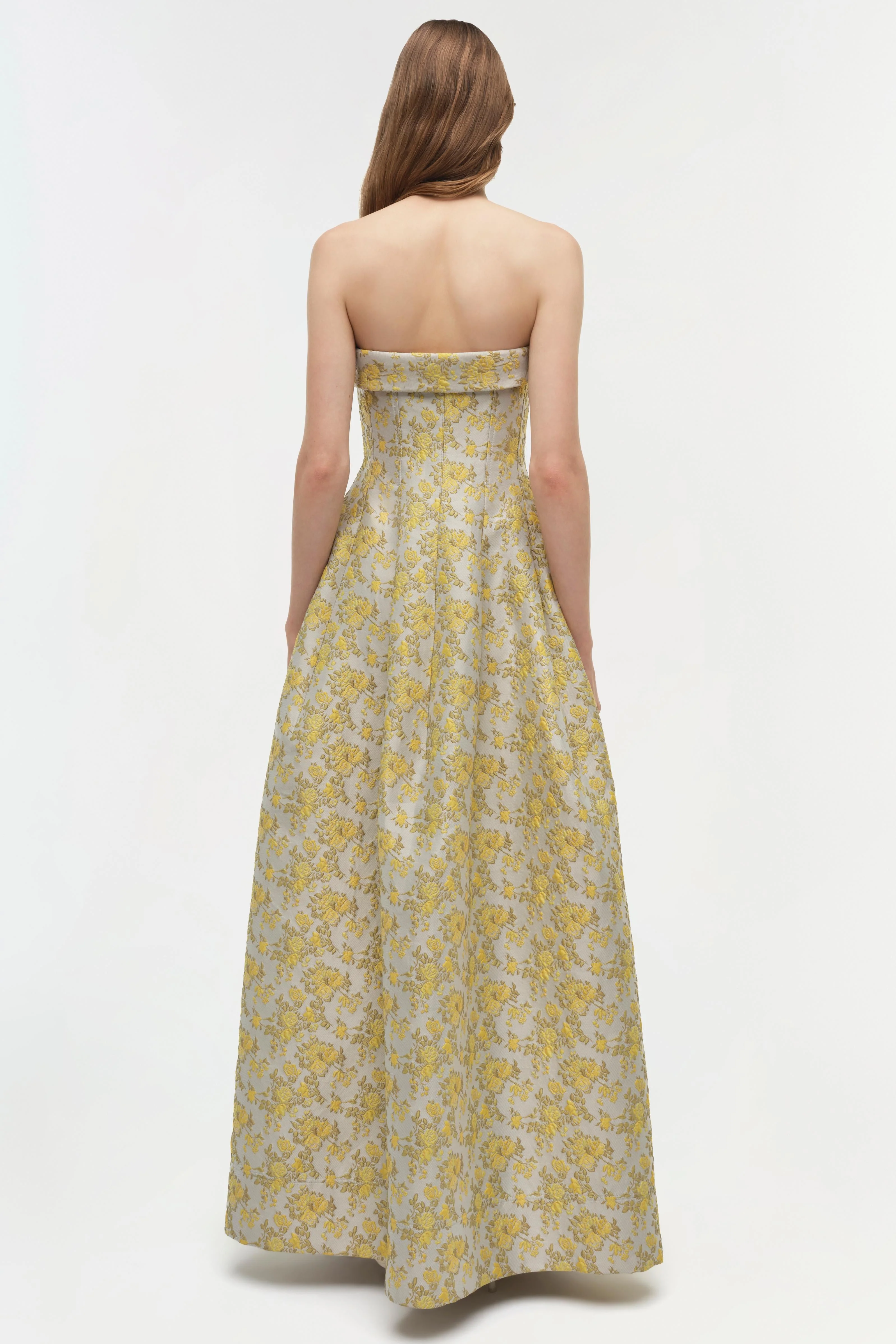 Simkhai - Octavia Jacquard Strapless Gown - Image 5