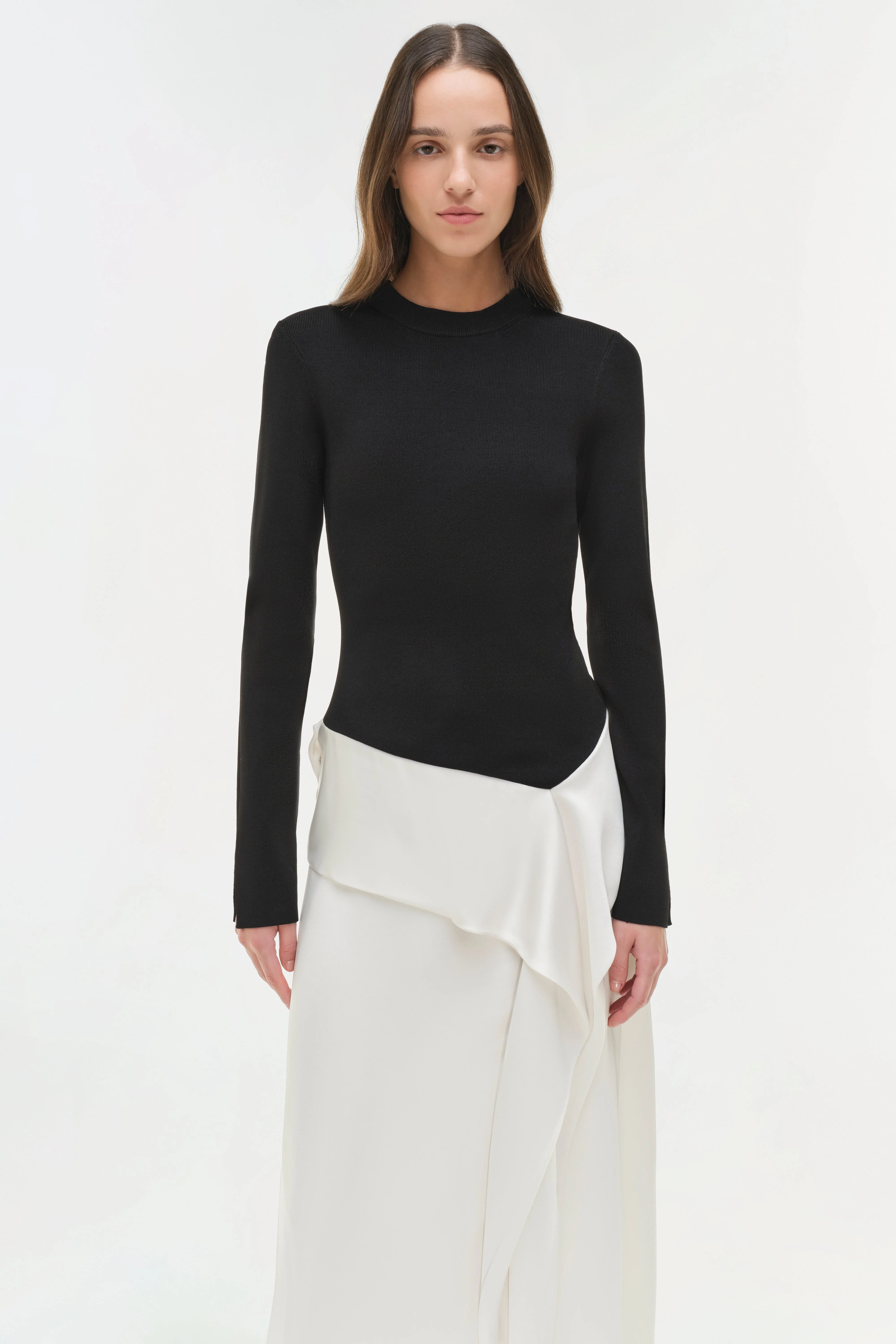 Simkhai - Ornella Knit Satin Midi Dress - Image 3