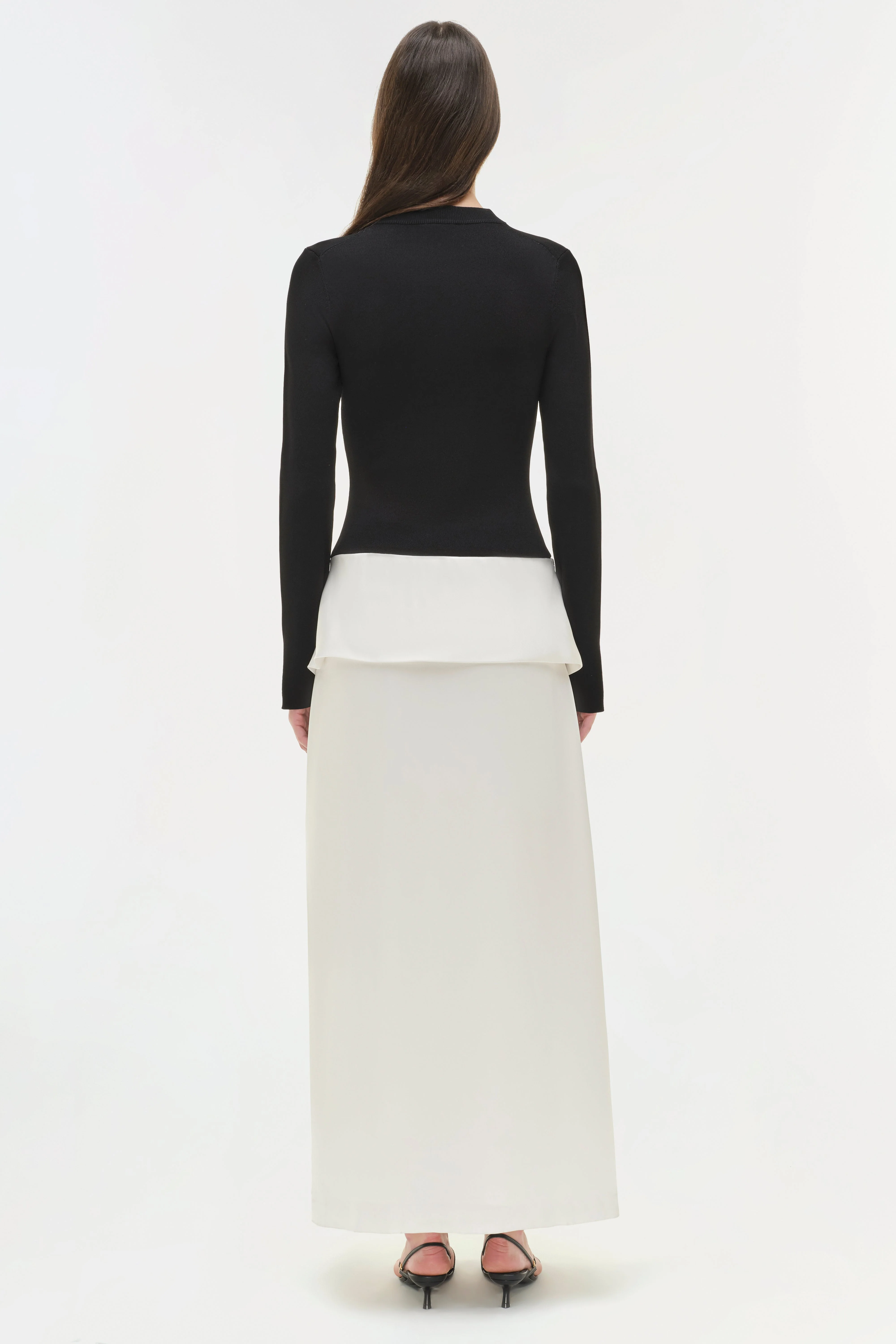 Simkhai - Ornella Knit Satin Midi Dress - Image 5