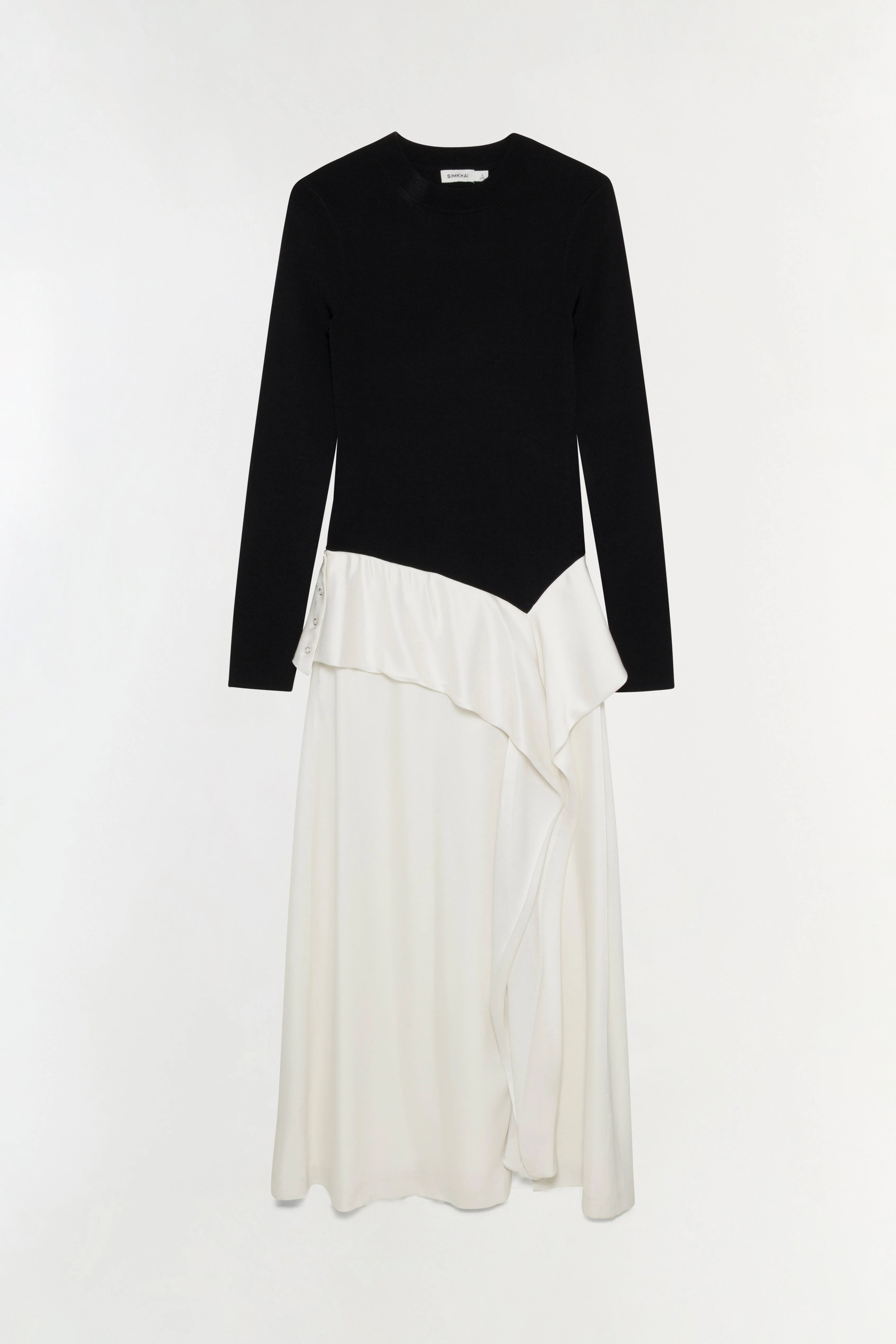 Simkhai - Ornella Knit Satin Midi Dress