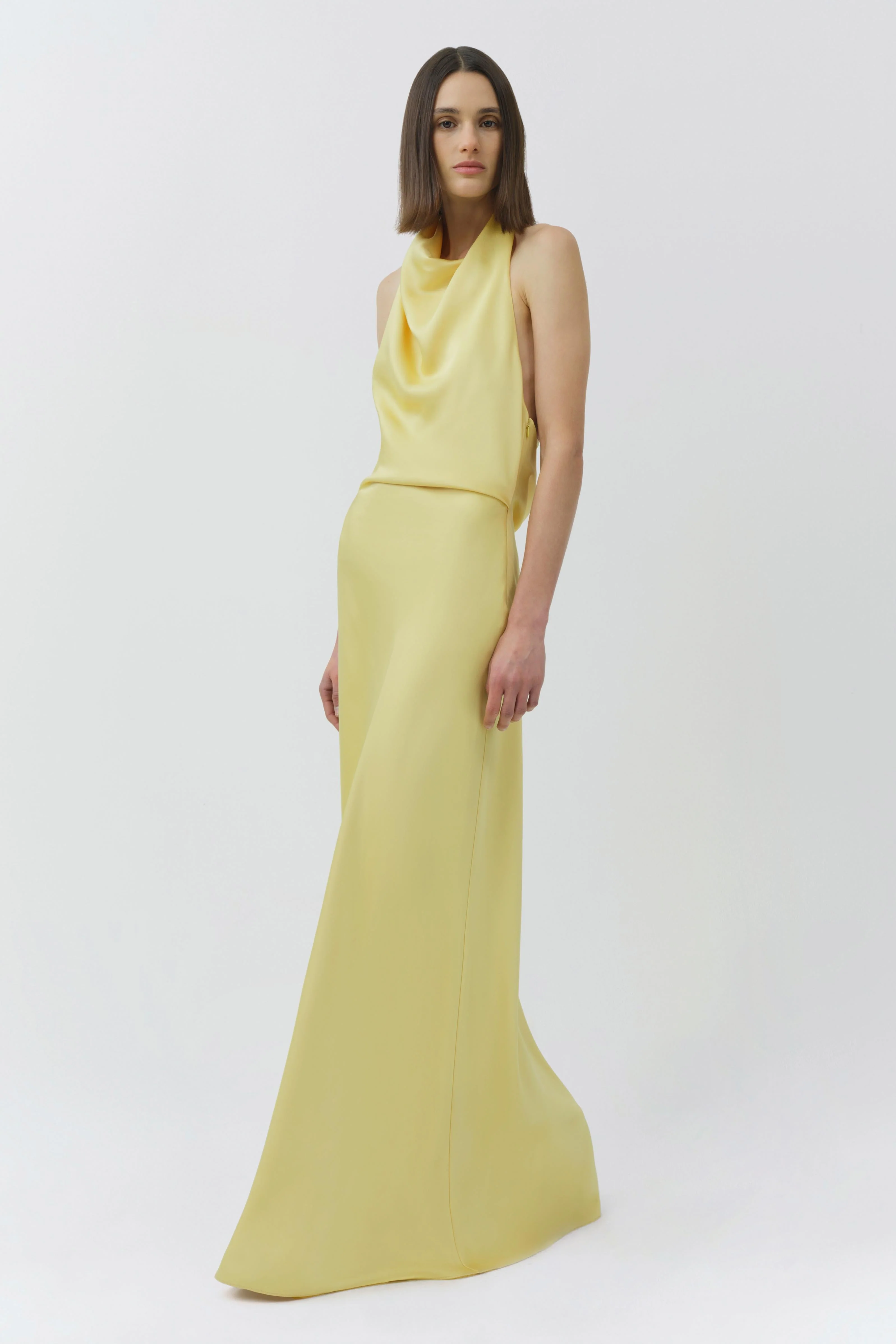 Simkhai - Reannon Draped Satin Gown - Image 4