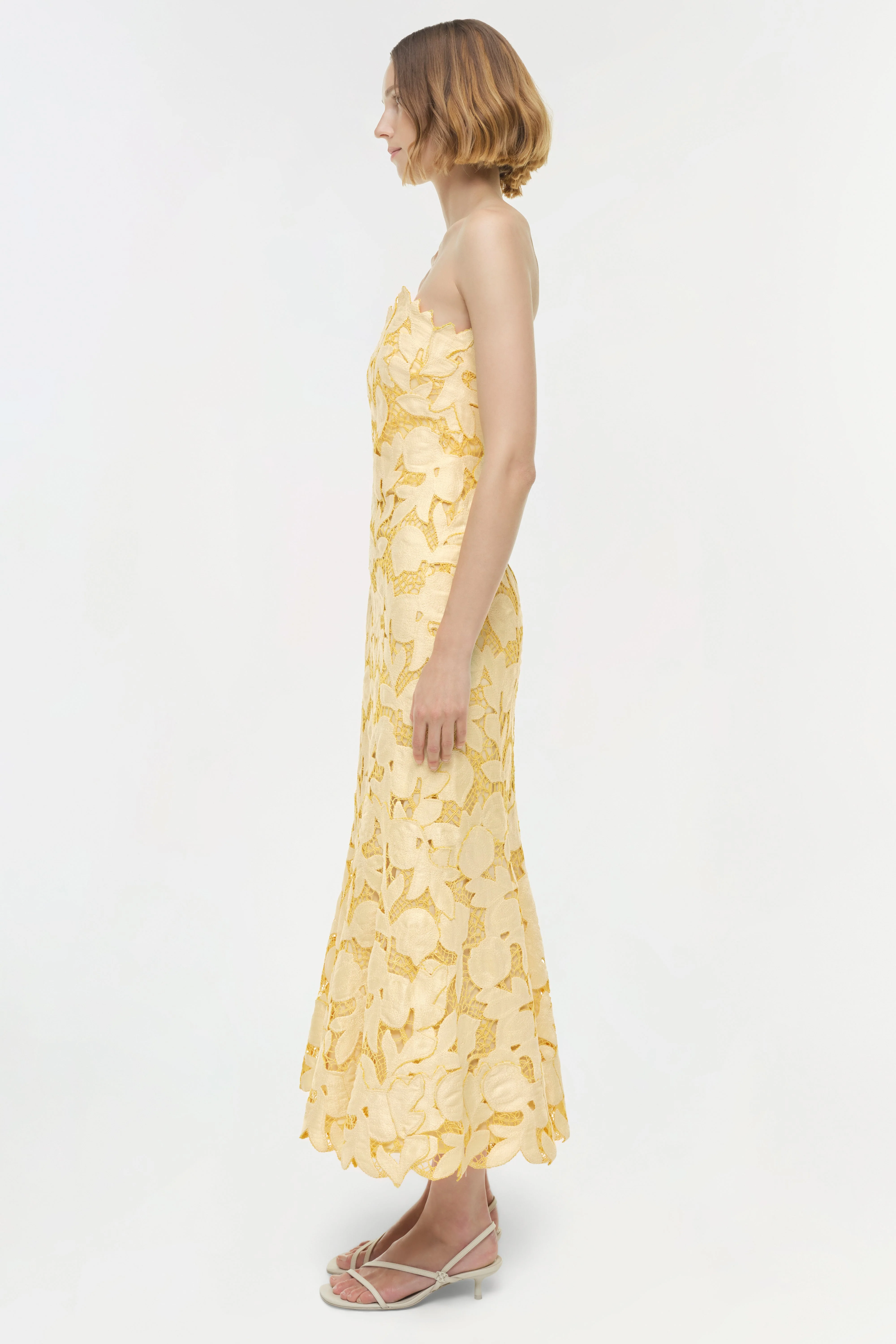 Simkhai - Valletta Strapless Embroidered Dress - Image 4