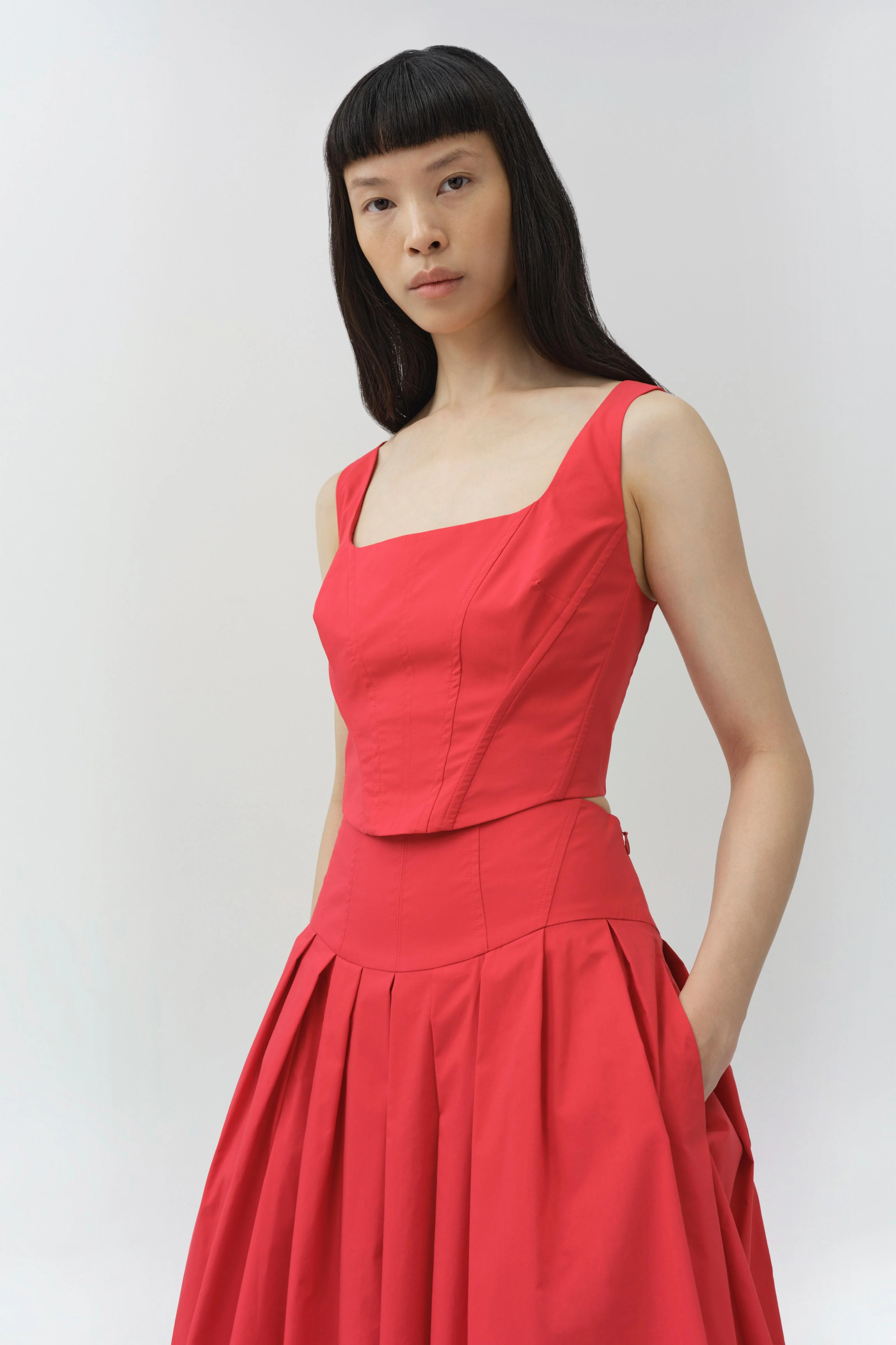 Simkhai - Winsor Cotton Midi Skirt - Image 3