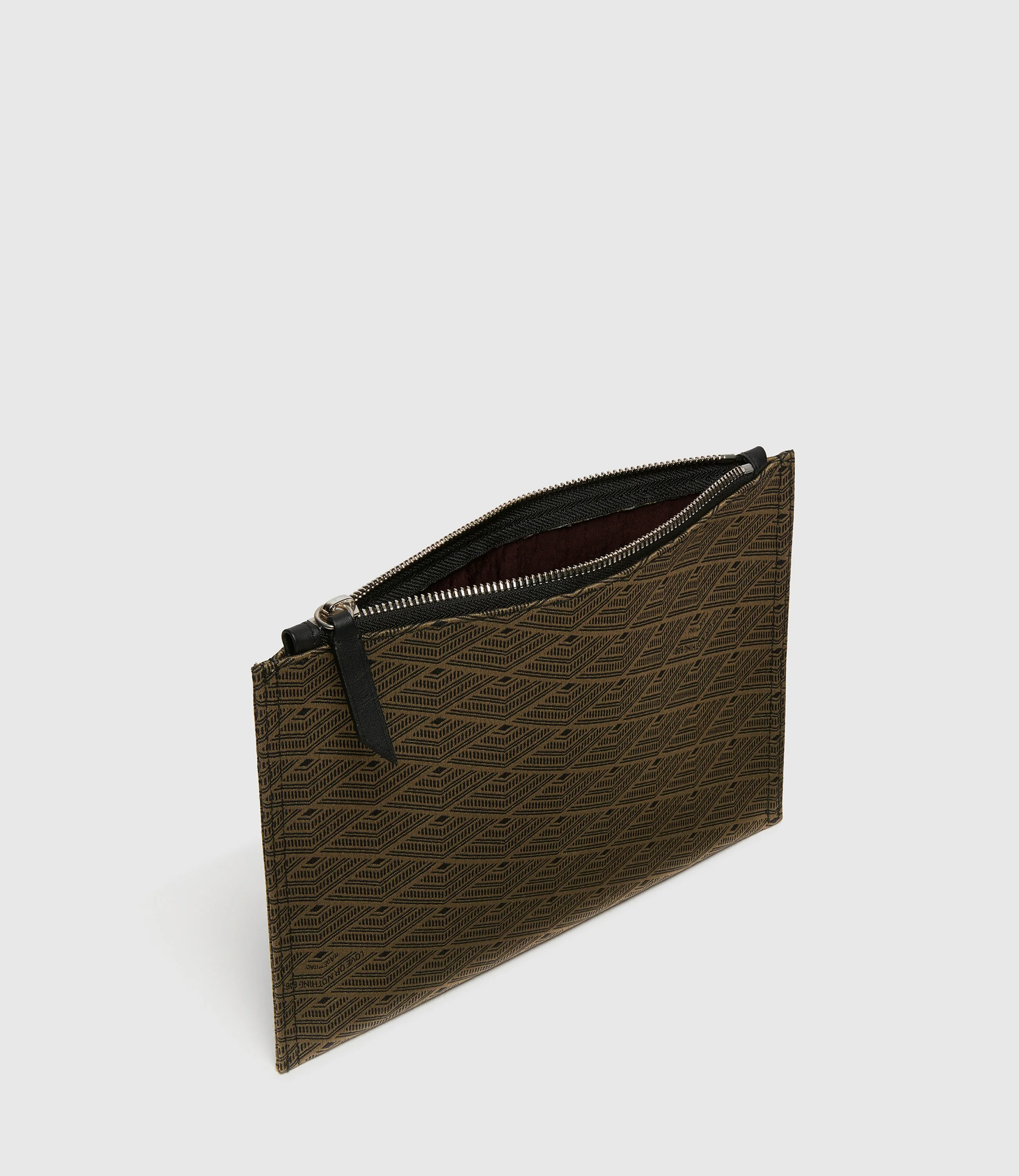 Metier - Small Flat Pouch Jacquard Gold - Image 2