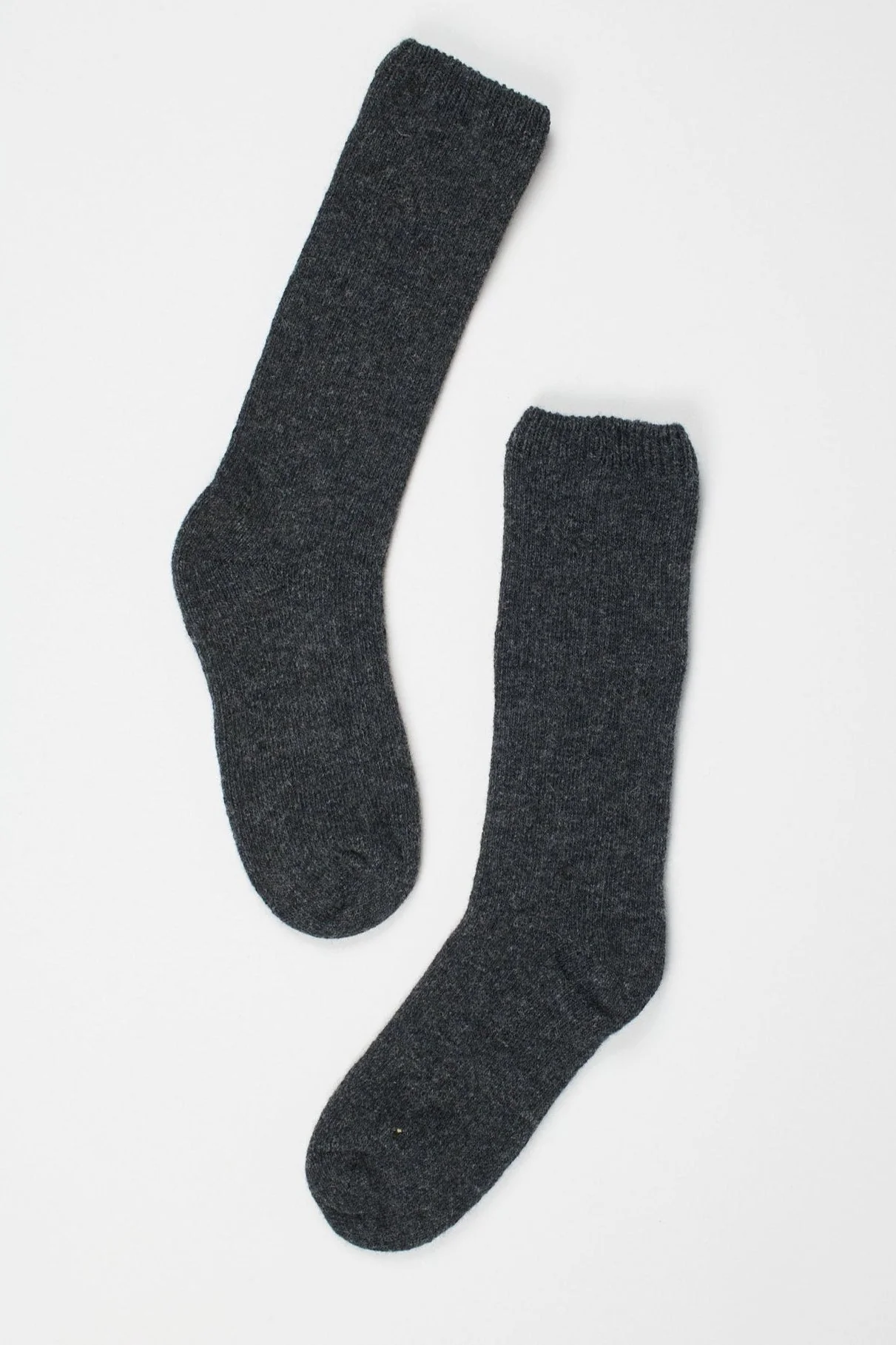 Jamie Haller - Solid Crew Socks in Charcoal - Image 4
