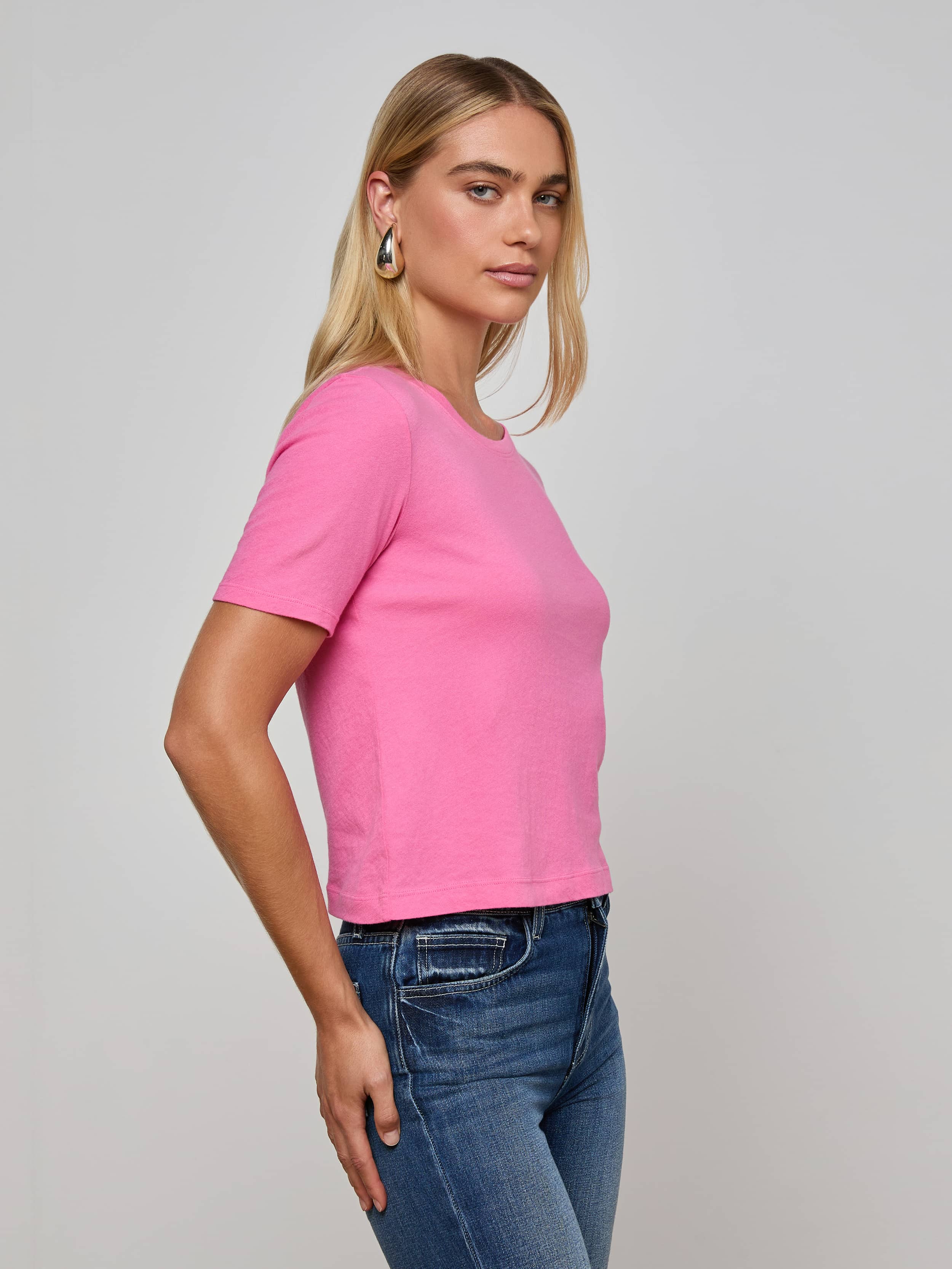 L'AGENCE - Stormy Cotton Tee - Image 8