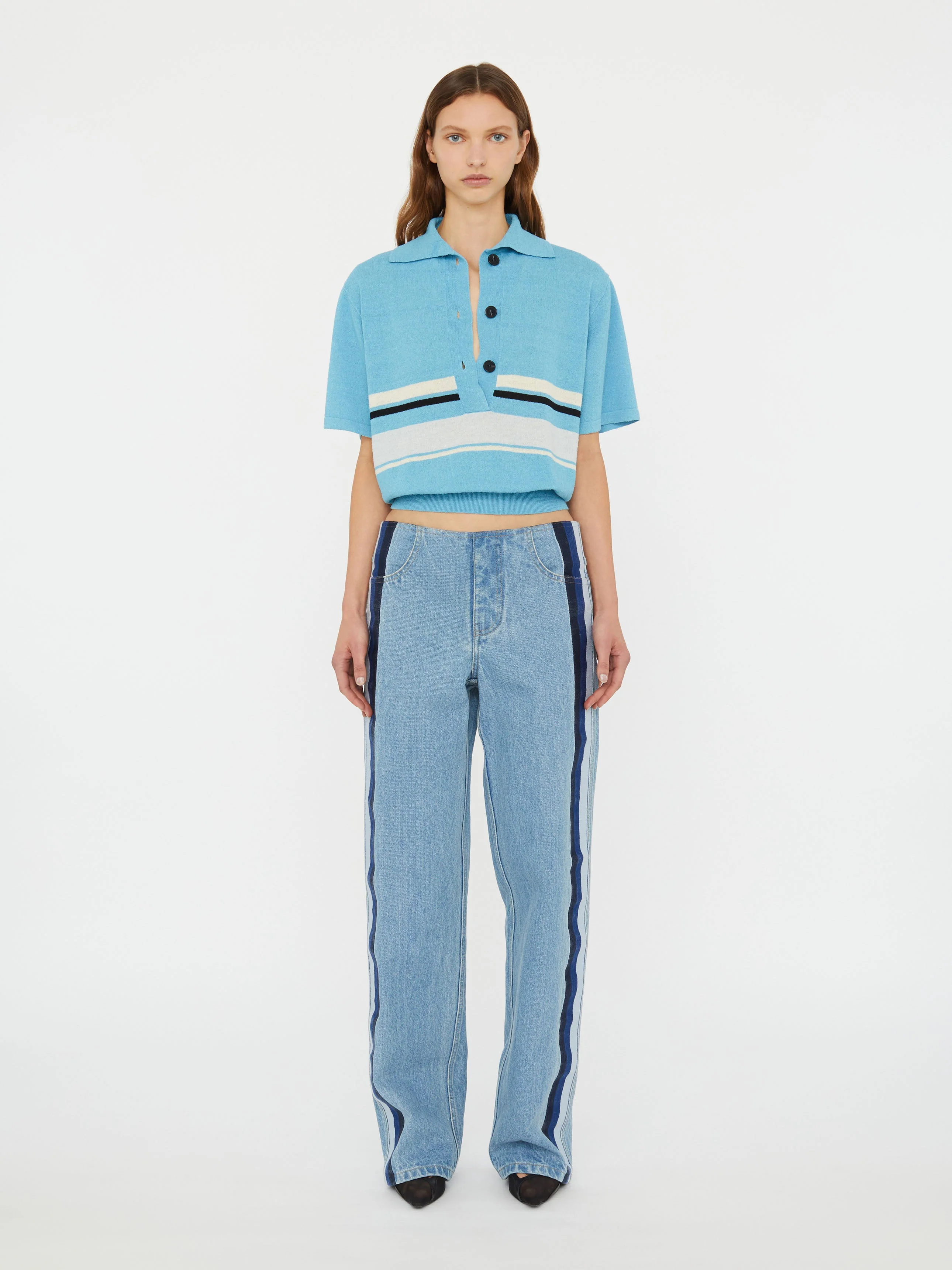 Christopher Esber - Straccio Knitted Clean Polo - Image 2