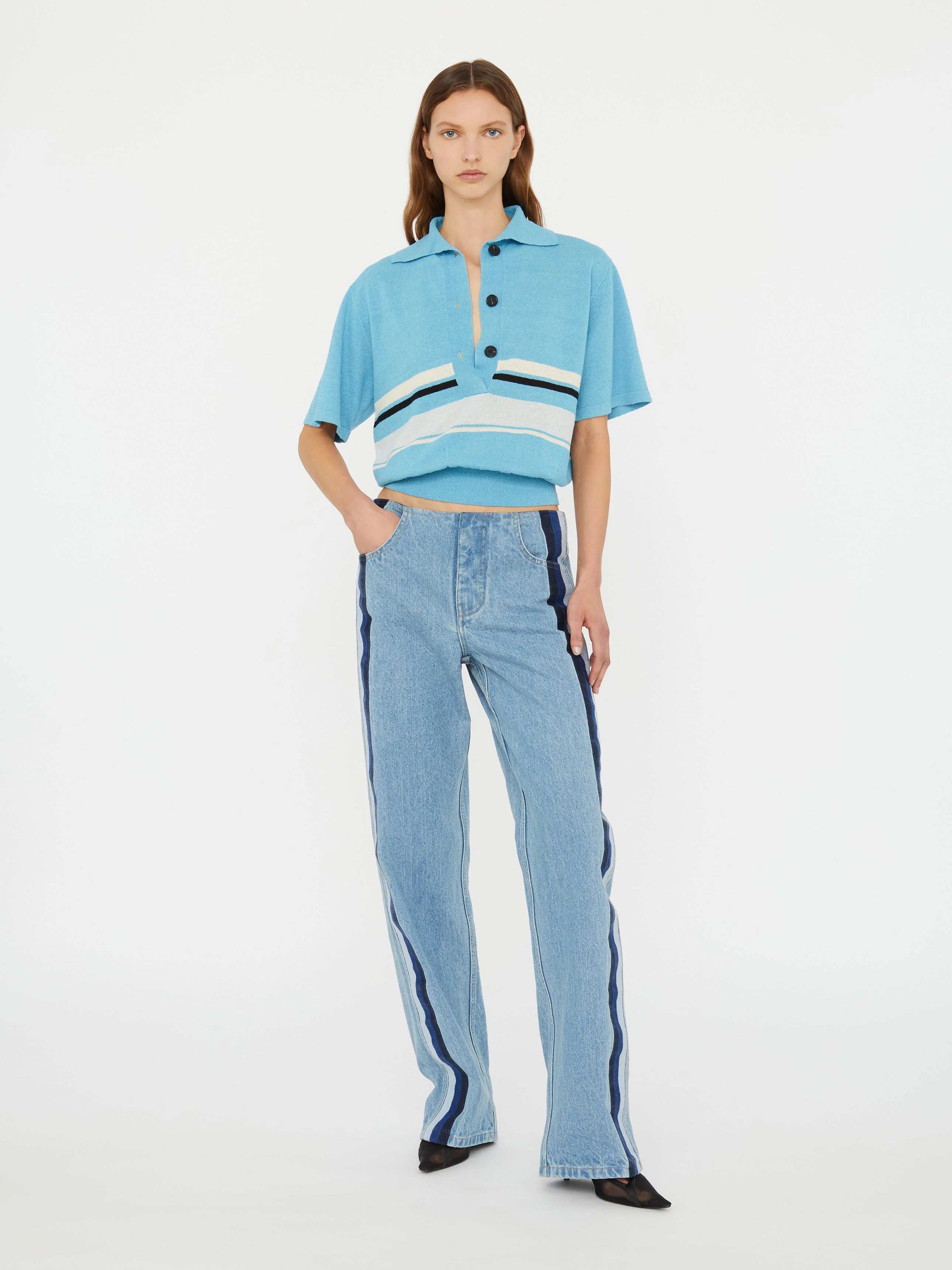 Christopher Esber - Straccio Knitted Clean Polo - Image 5