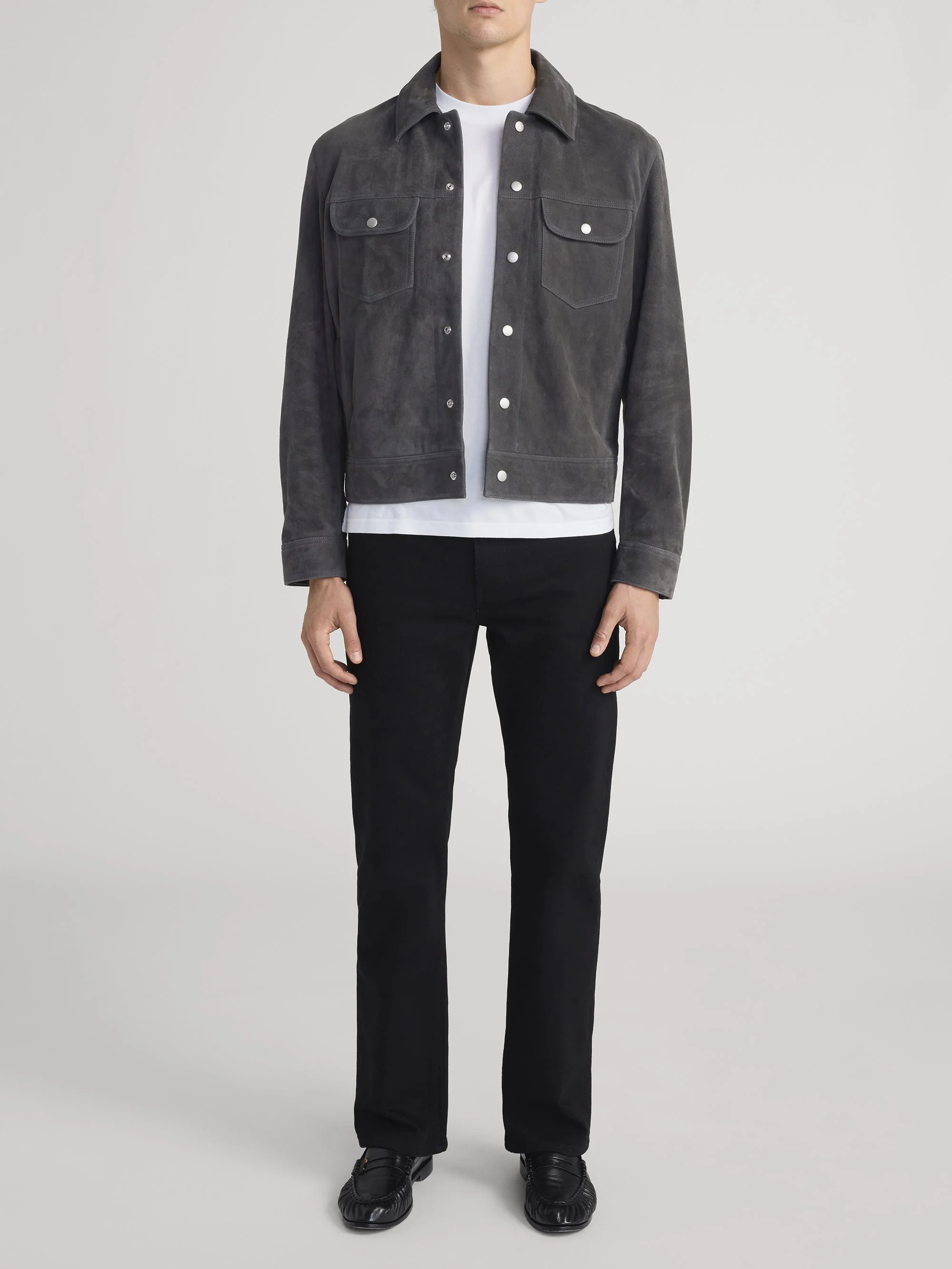 FRAME - Suede Trucker Jacket - Image 2
