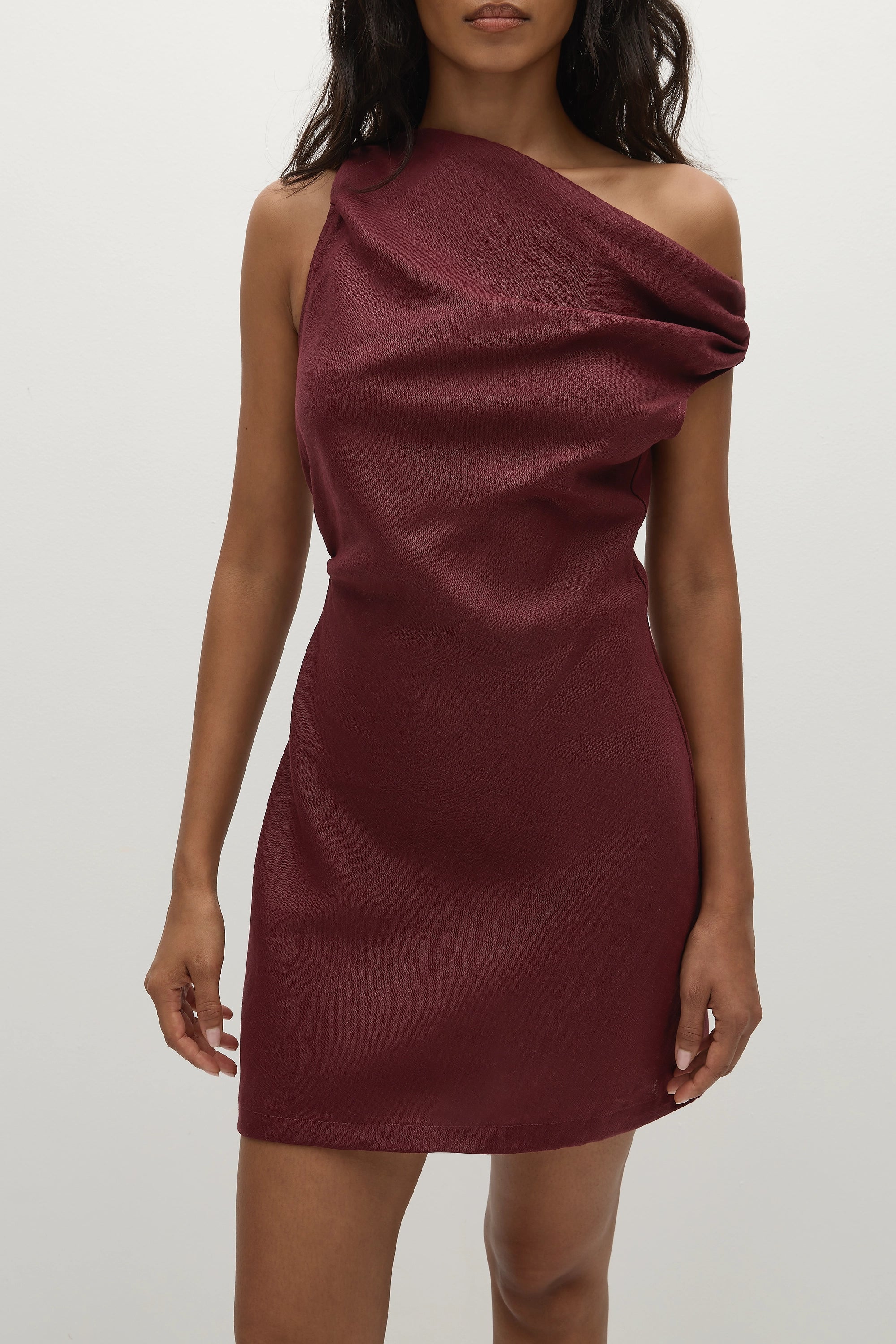 Faithfull - Suis Mini Dress Bordeaux - Final Sale - Image 2