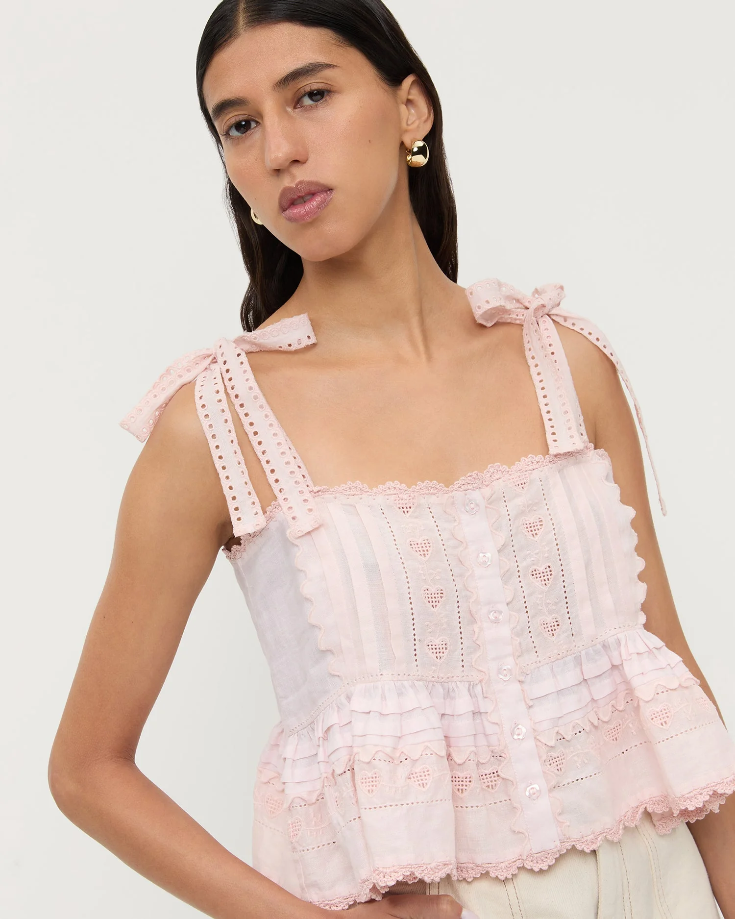 Loeffler Randall - Suzie Embroidered Top - Image 4