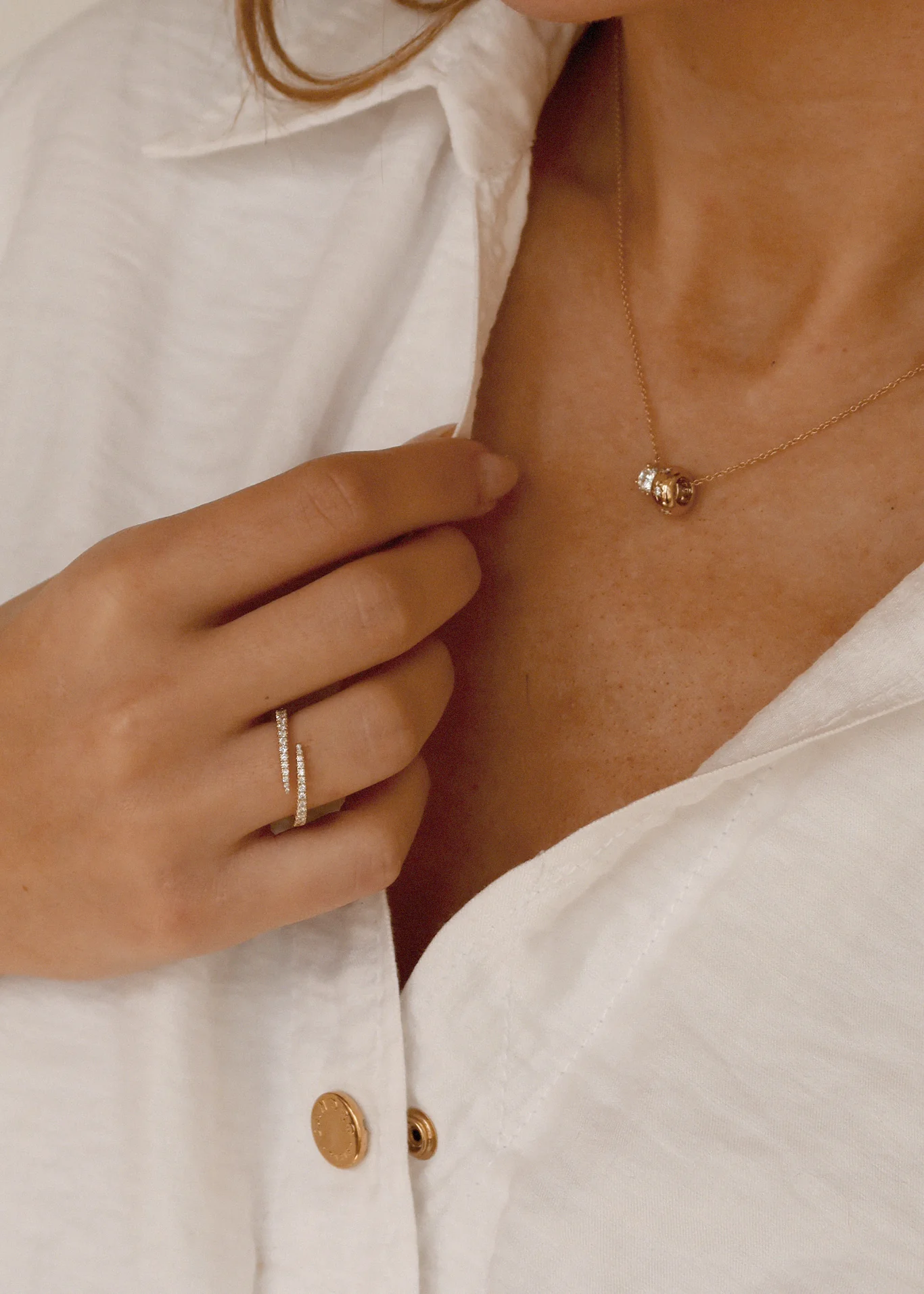 Kinn - Sylvie Pavé Wrap Around Ring - Image 4