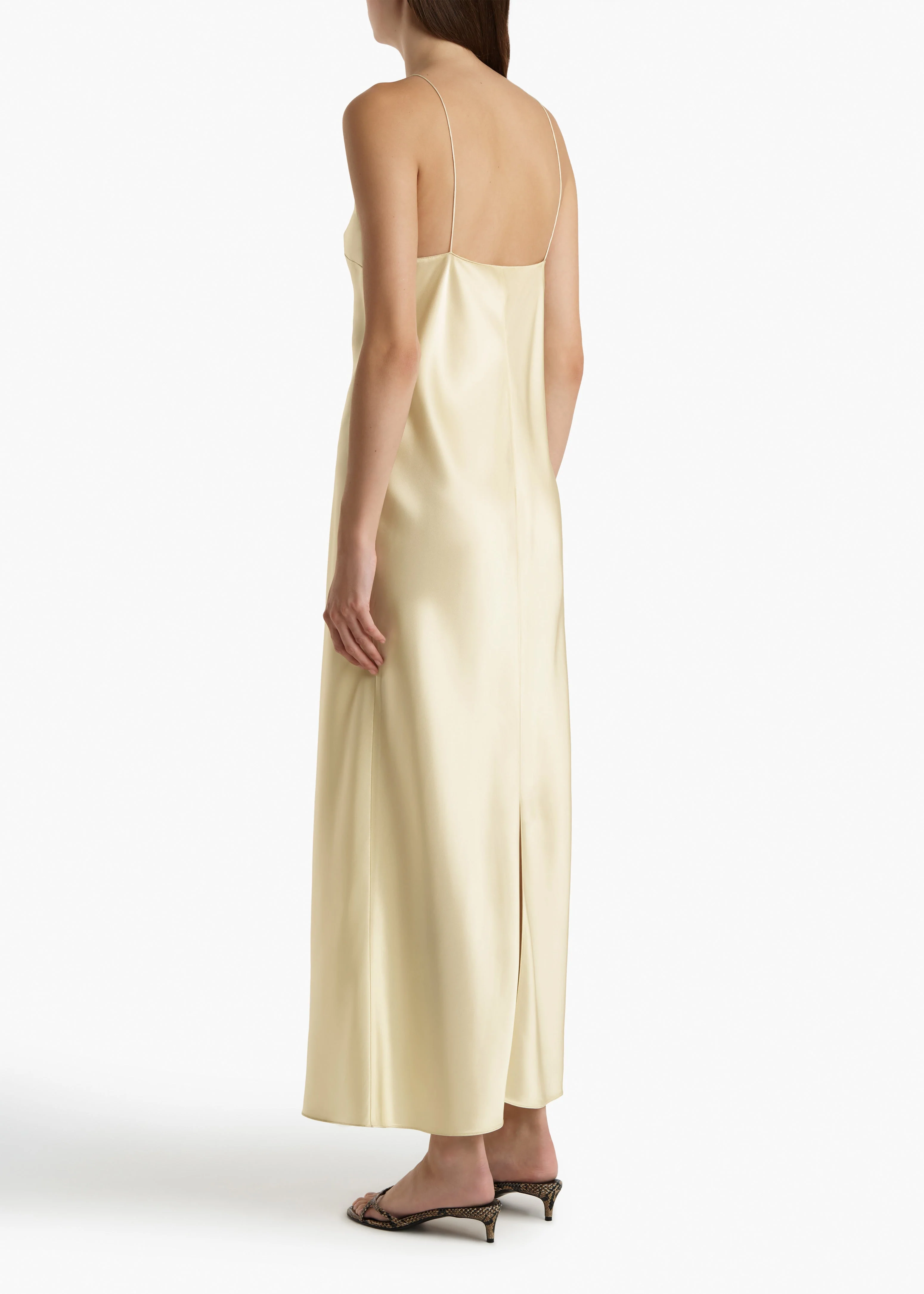 Khaite - Taja Dress in Pale Yellow - Image 11