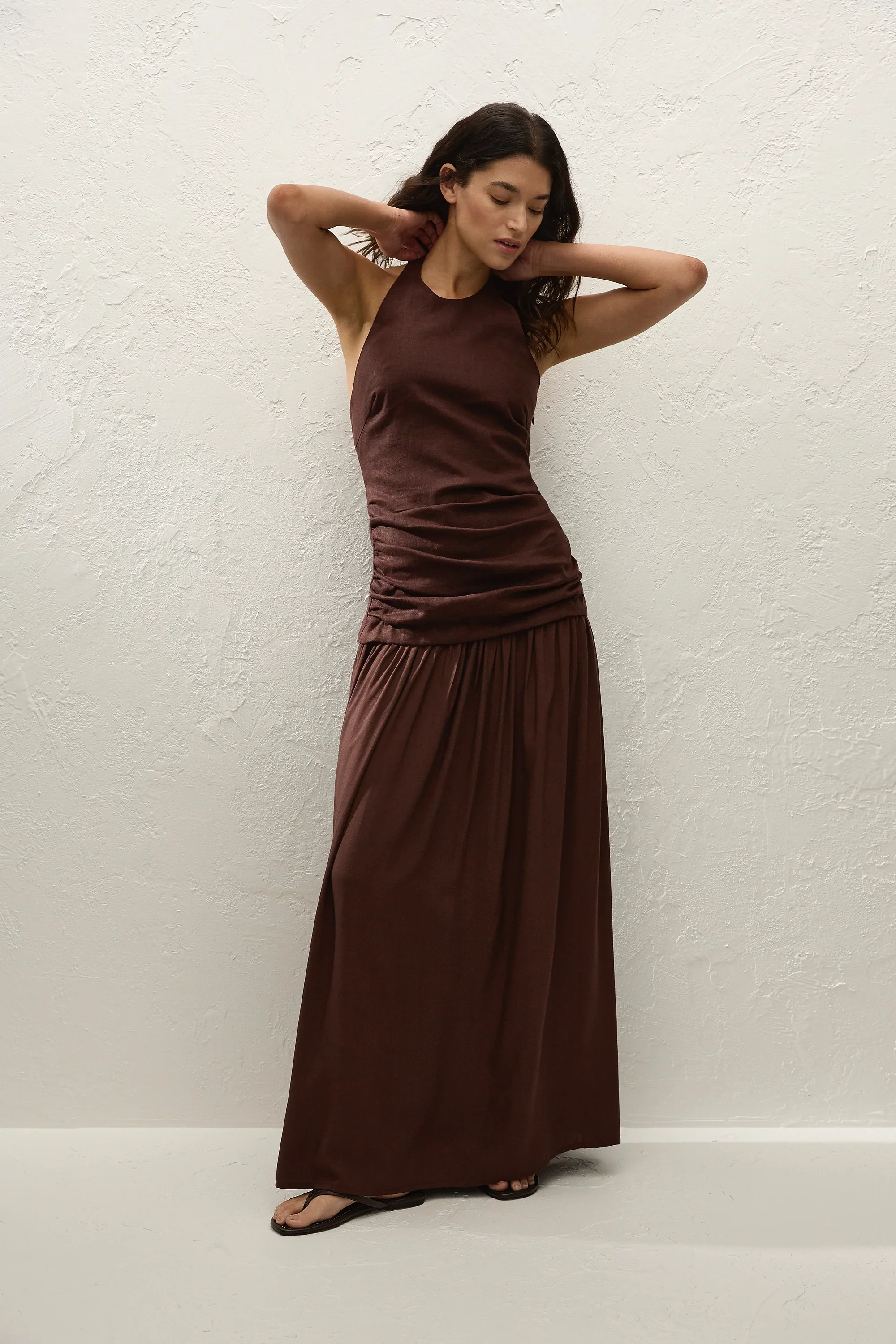 Faithfull - Tali Maxi Dress Carob - Image 3