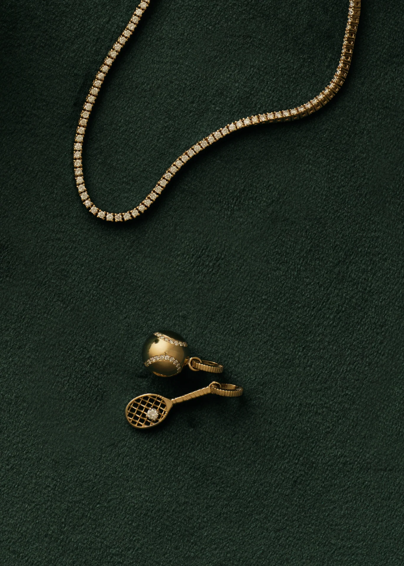 Kinn - Courtside Tennis Ball Pendant Diamond - Image 3