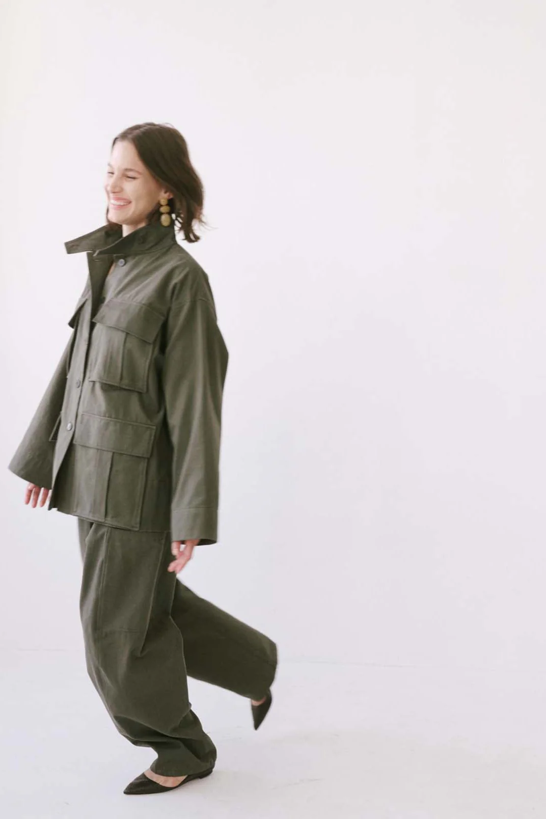 Jamie Haller - The Baggy Painter Twill in Olive - Image 3
