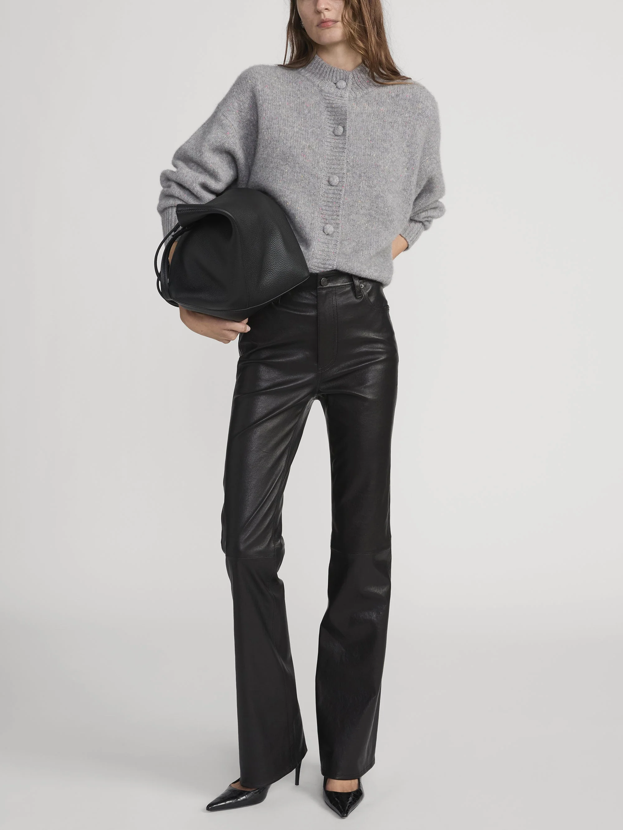 FRAME - The Cashmere Fleck Cardi - Image 2