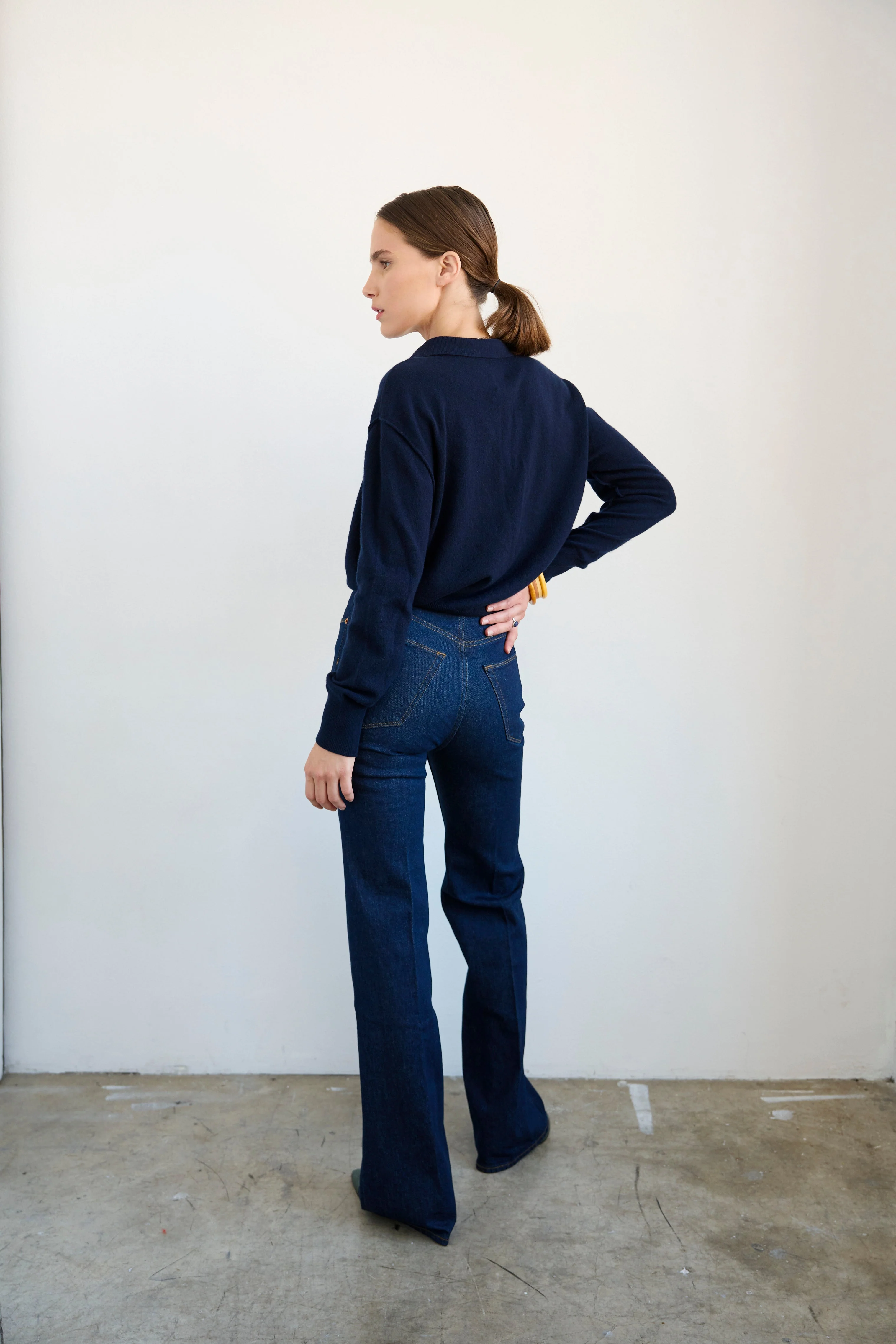 Jamie Haller - The Crease Jean in Raw Rinse - Image 19