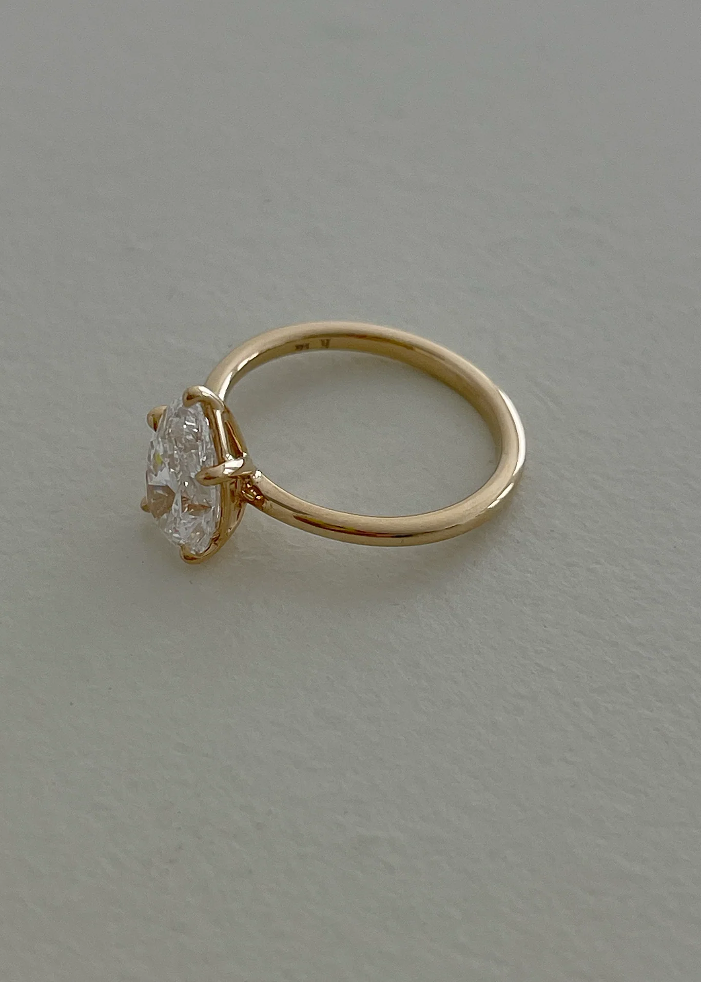 Kinn - Elizabeth Pear Ring Lab Diamond - Image 7