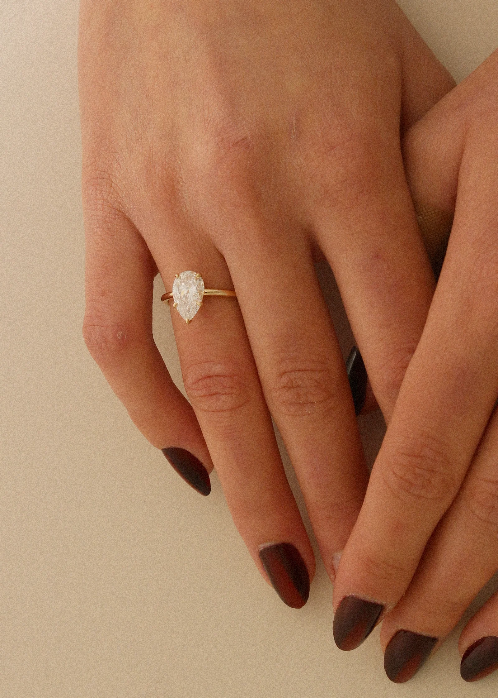 Kinn - Elizabeth Pear Ring Lab Diamond - Image 8