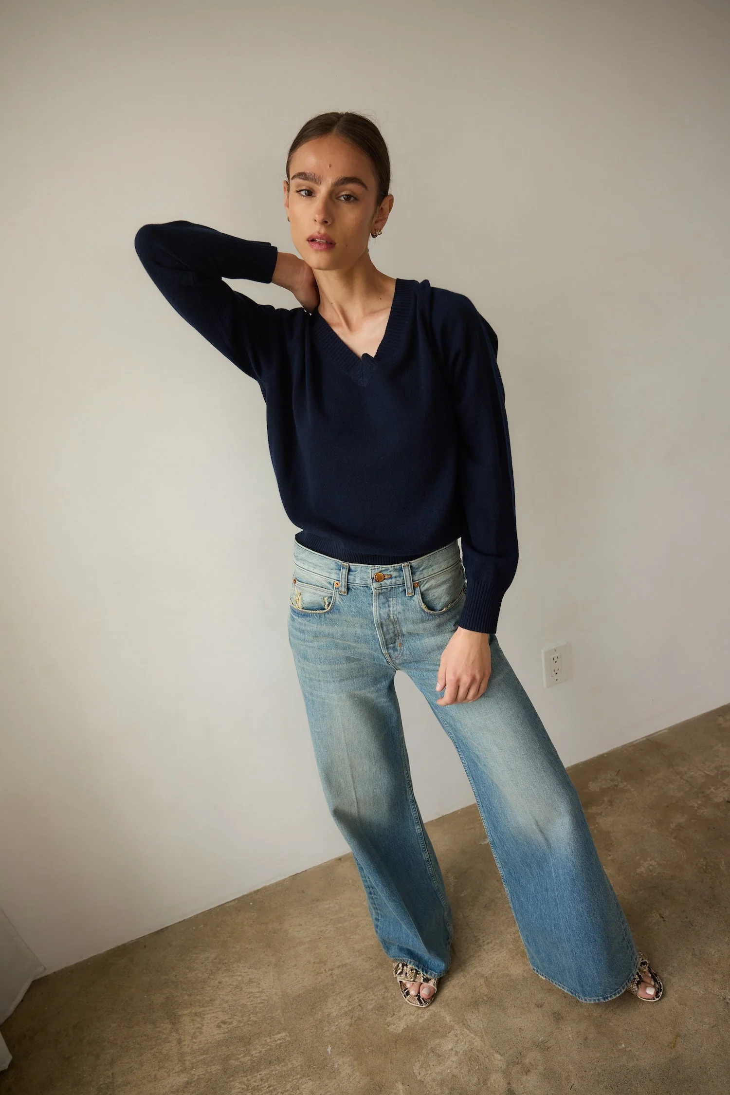 Jamie Haller - The Lax Wide in Worn Indigo - Image 15