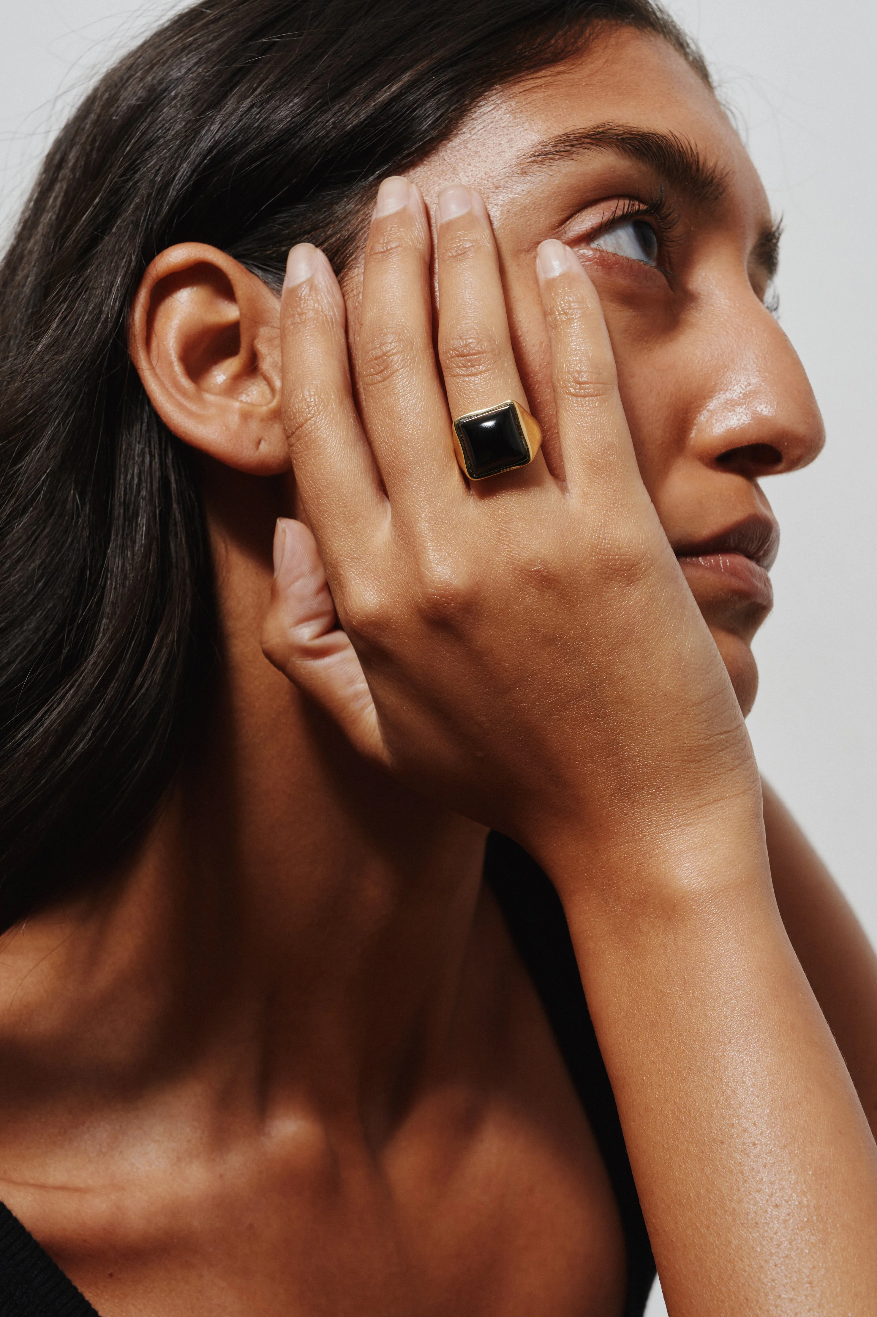 Jamie Haller - The Luques Square Signet Ring in Onyx - Image 12
