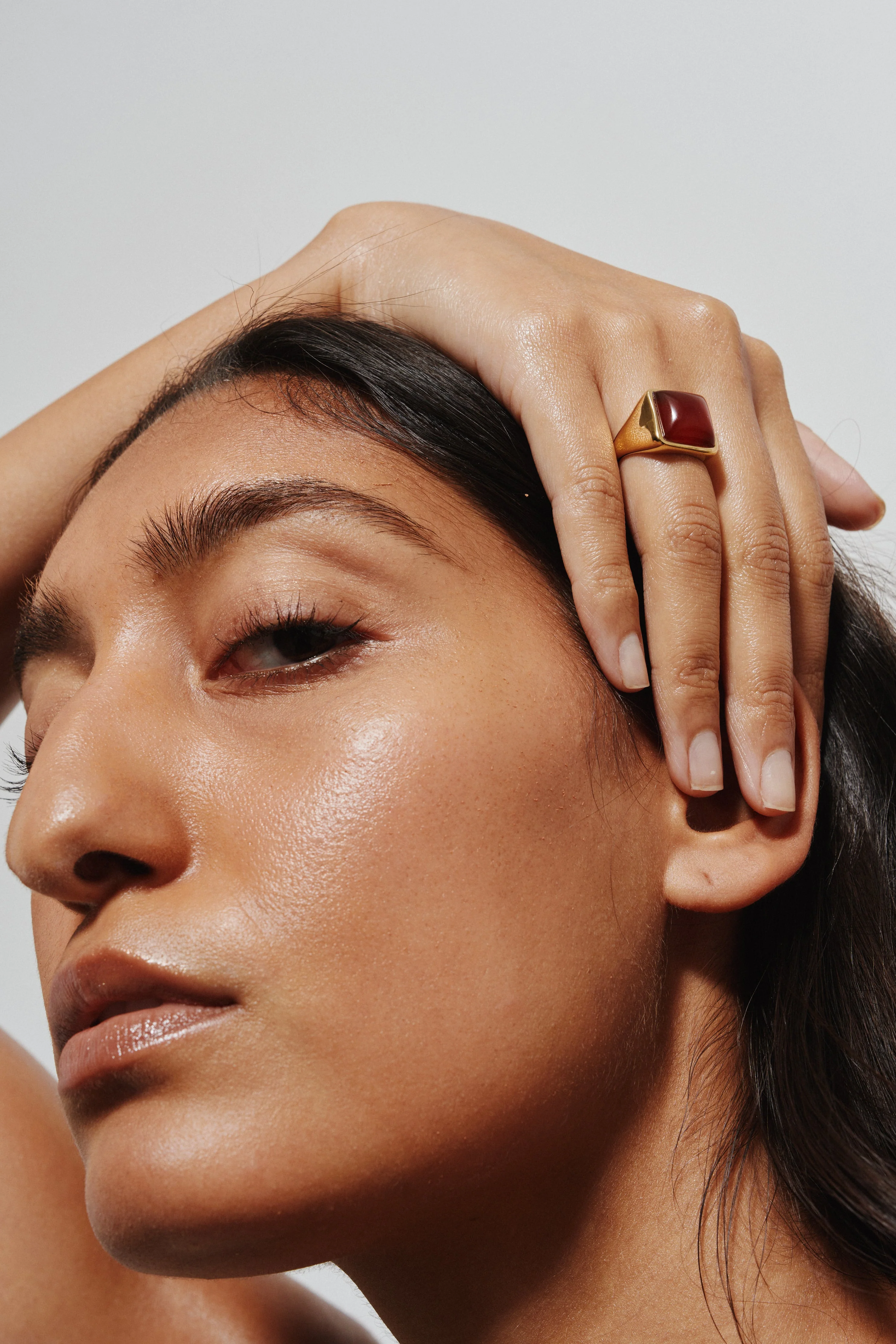 Jamie Haller - The Luques Square Signet Ring in Red Agate - Image 13