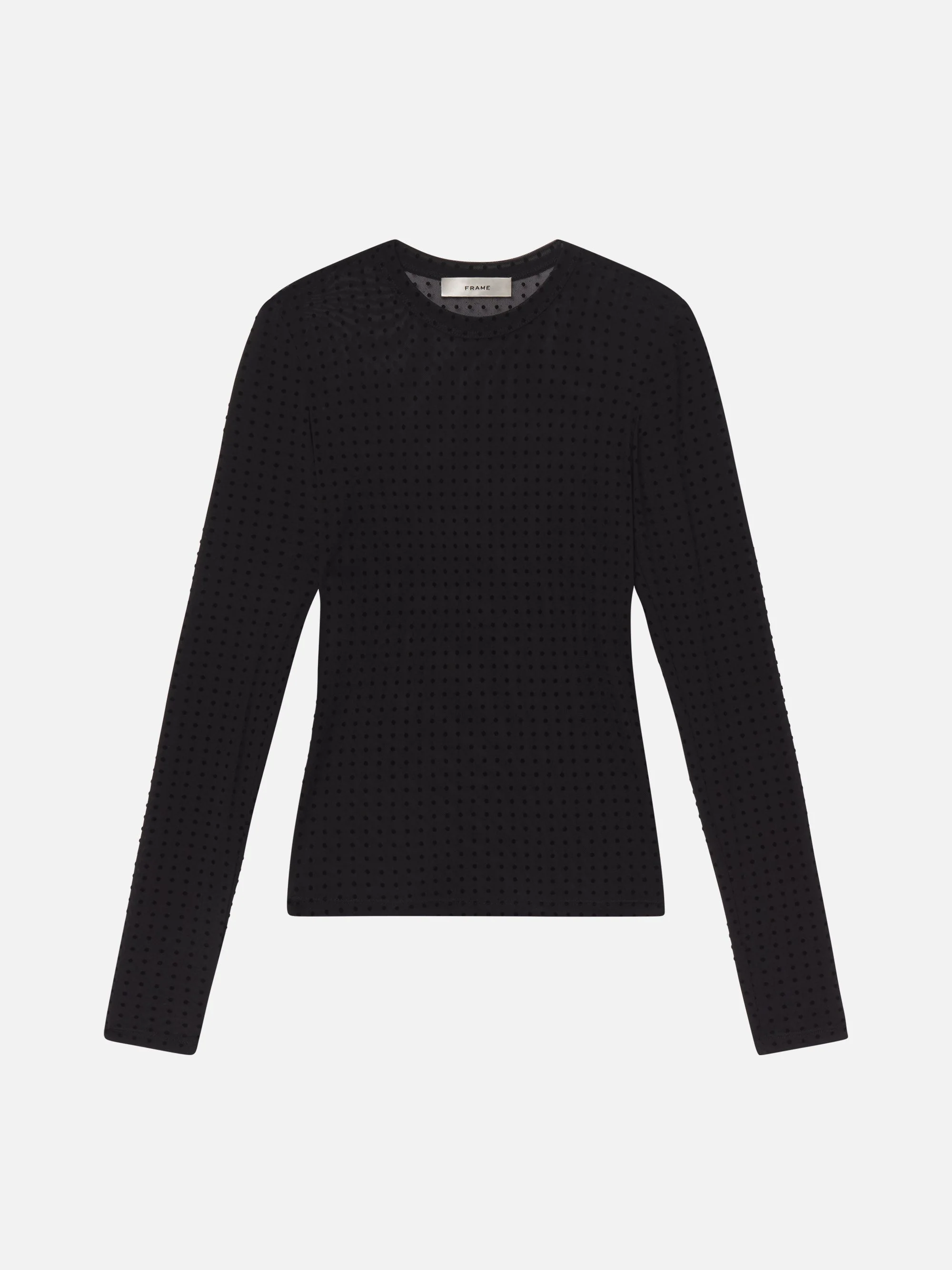 FRAME - The Mesh Polka Dot Top
