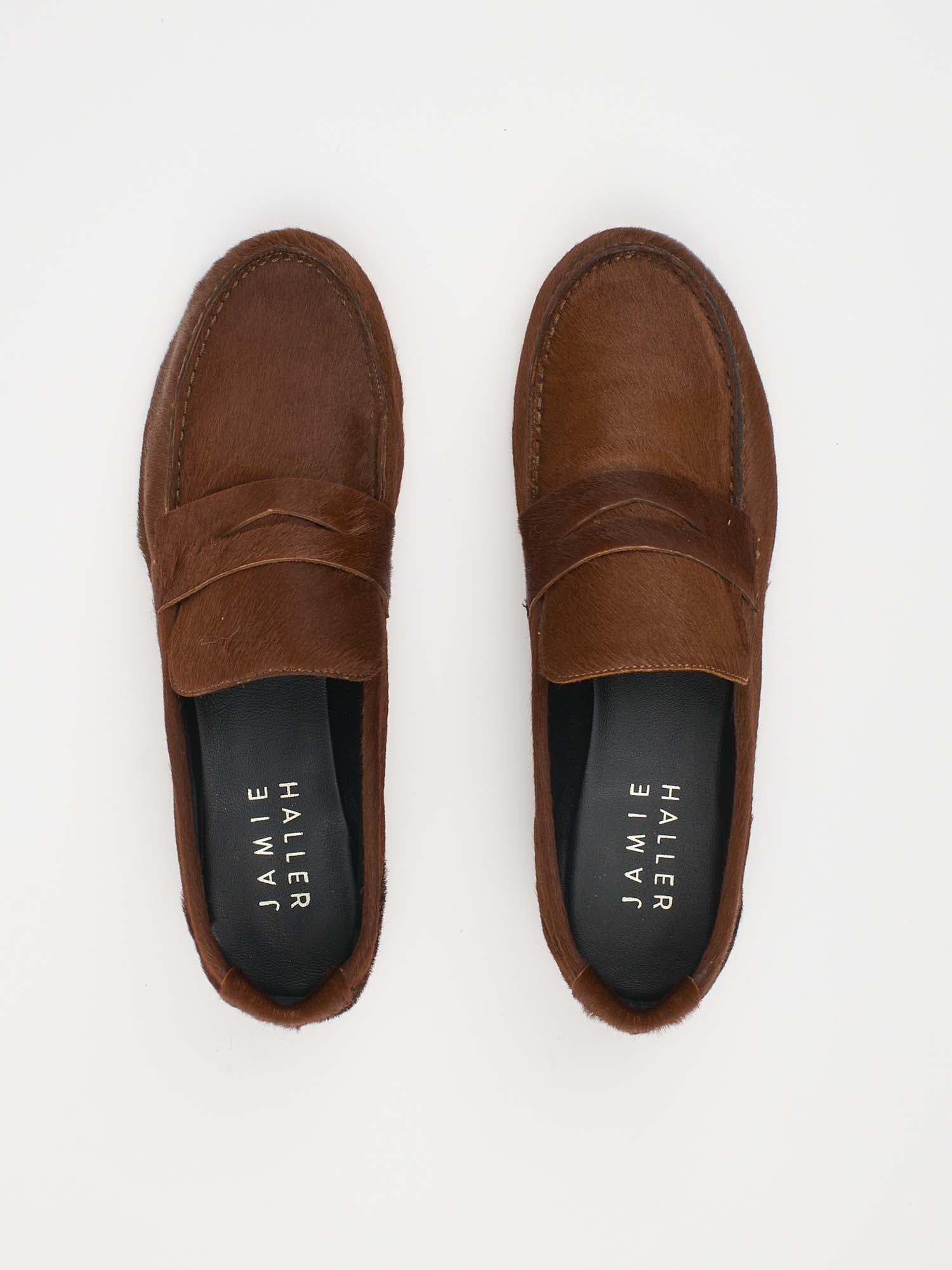 Jamie Haller - The Penny Loafer in Rosewood Ponyhair