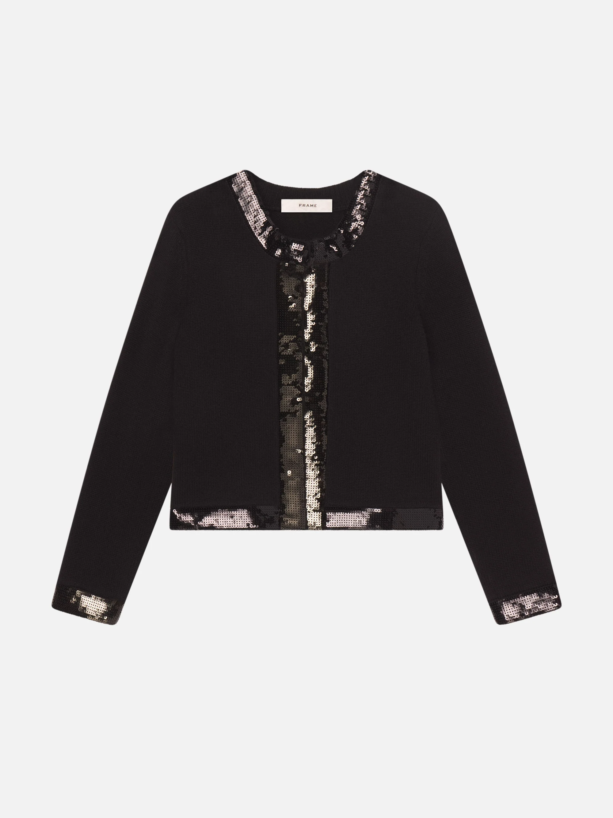 FRAME - The Sequin Trim Cardigan