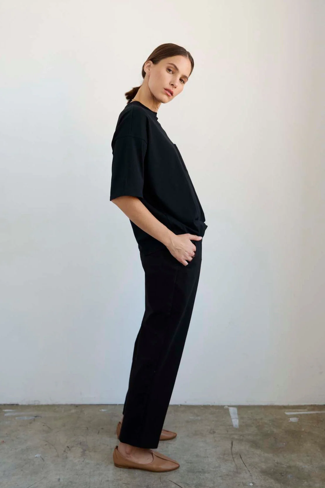 Jamie Haller - The Waist Tape Trouser in Black - Image 17
