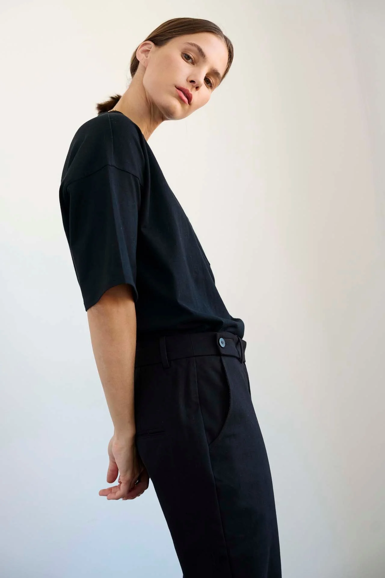 Jamie Haller - The Waist Tape Trouser in Black - Image 5