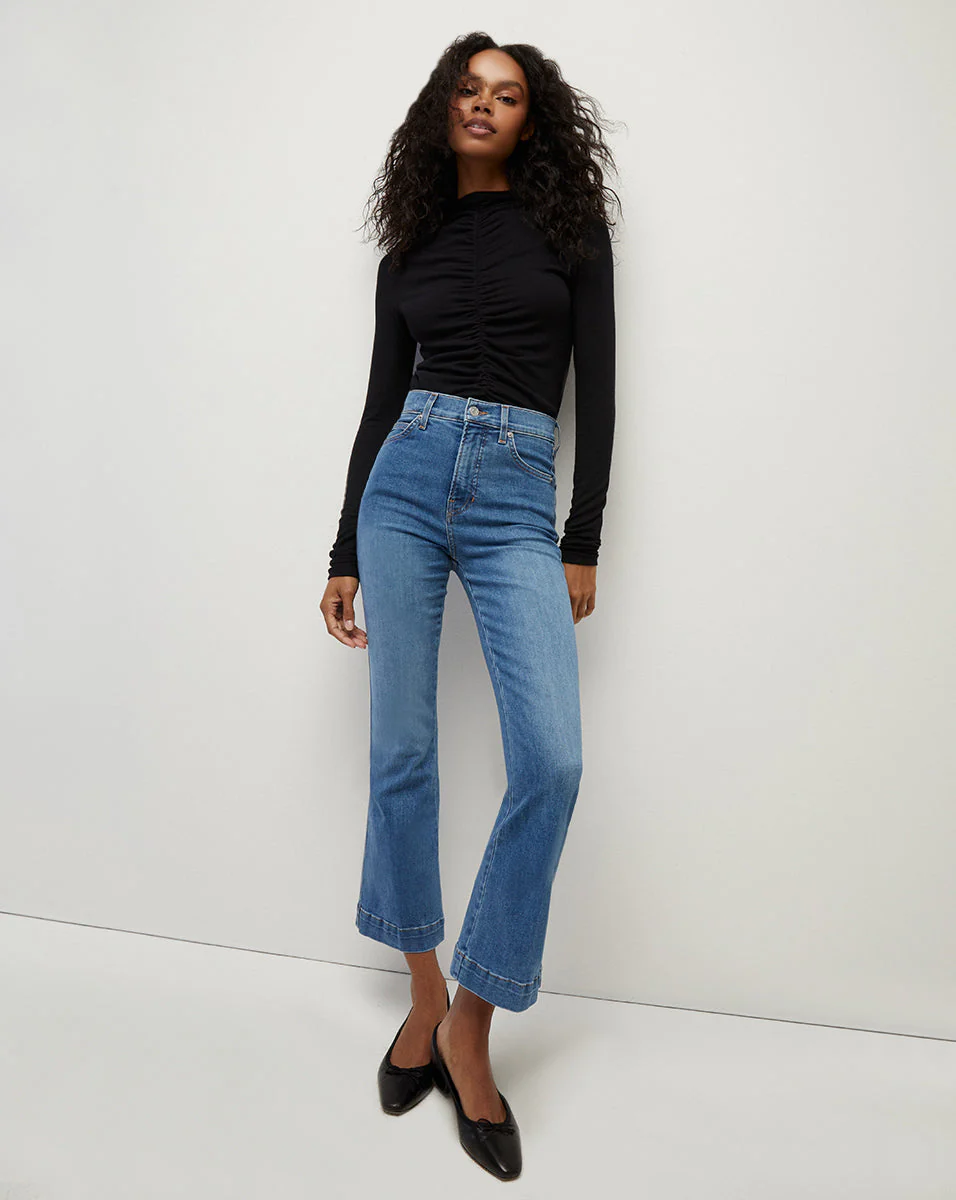 Veronica Beard - Theresa Ruched Turtleneck - Image 3