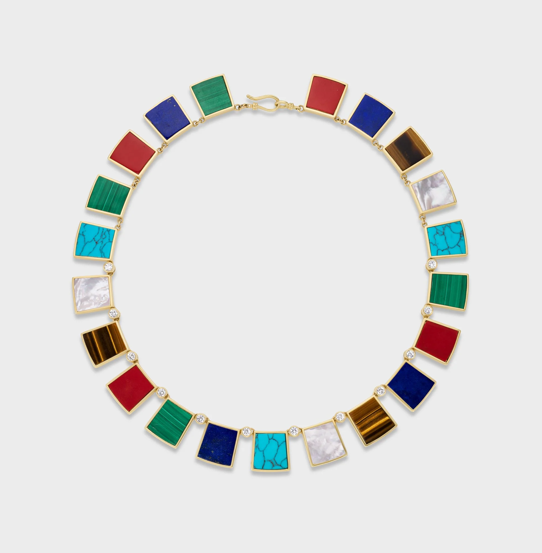 Aflalo - Tile Necklace in Gold - Image 4