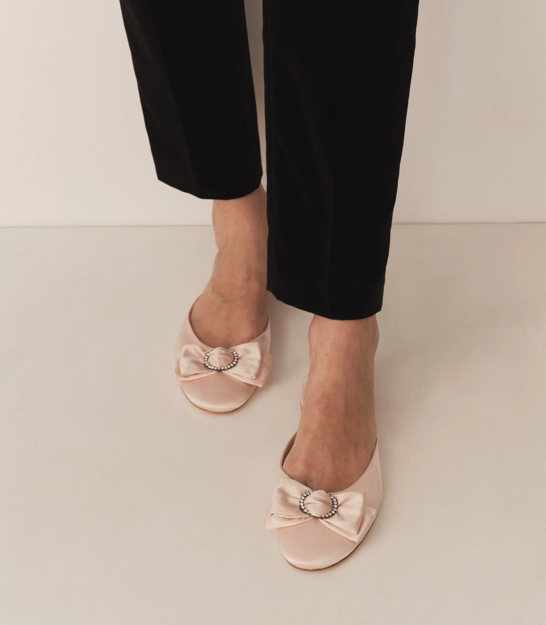 DÔEN - TILLY MULE -- PECHE SATIN