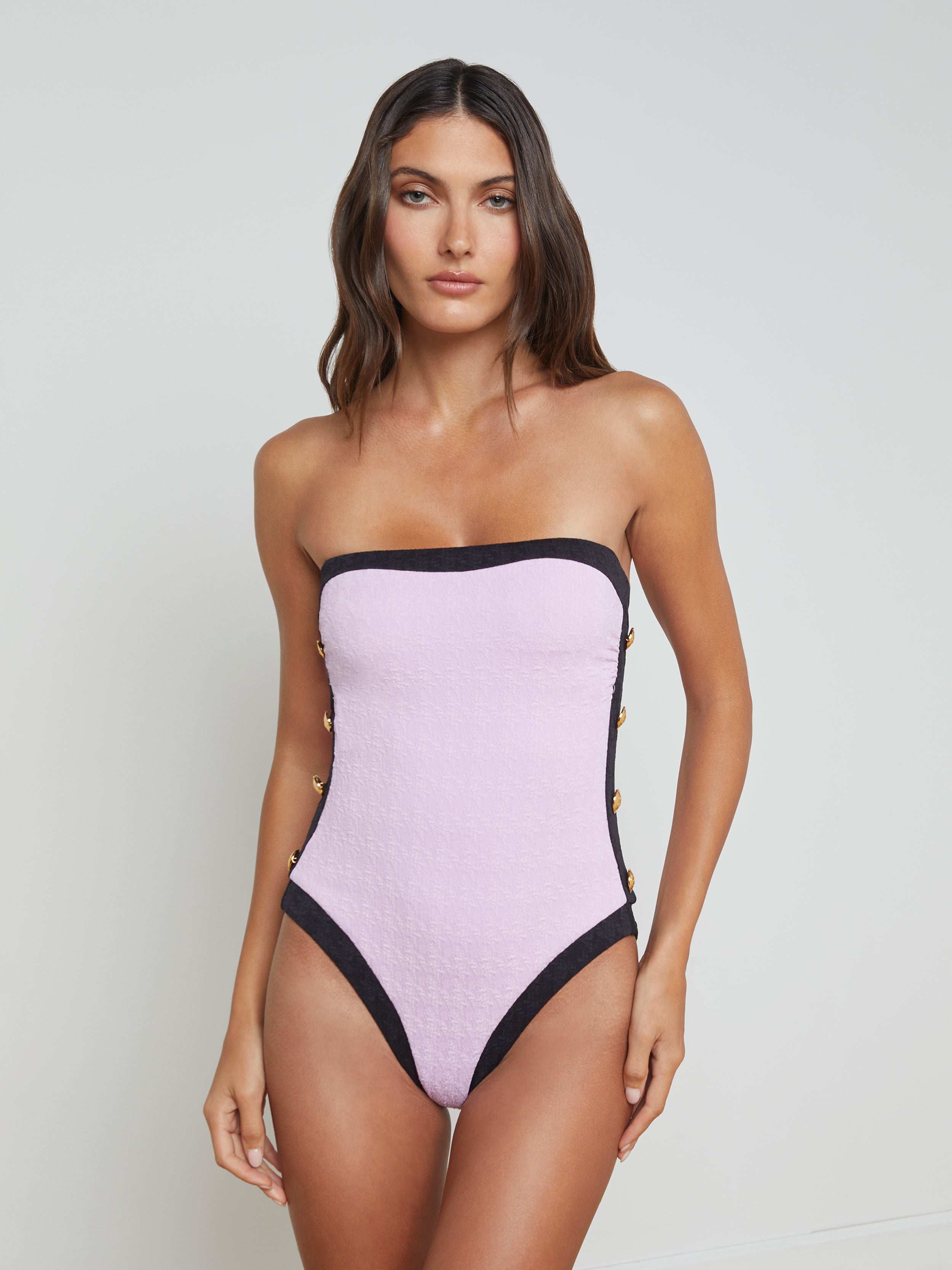 L'AGENCE - Tory Bandeau One - Piece Swimsuit - Image 15