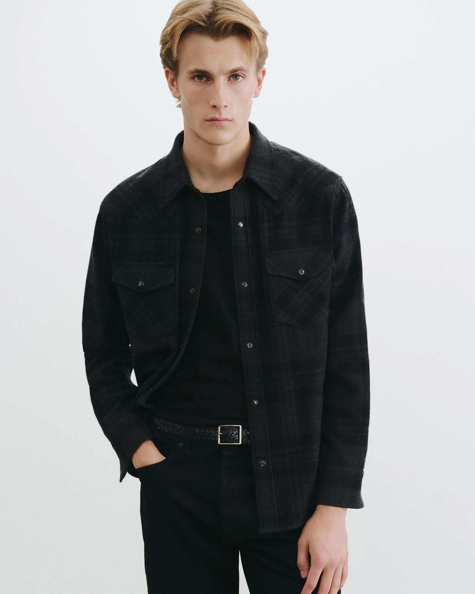Nili Lotan - TRAVIS CASHMERE BUTTON UP - Image 4