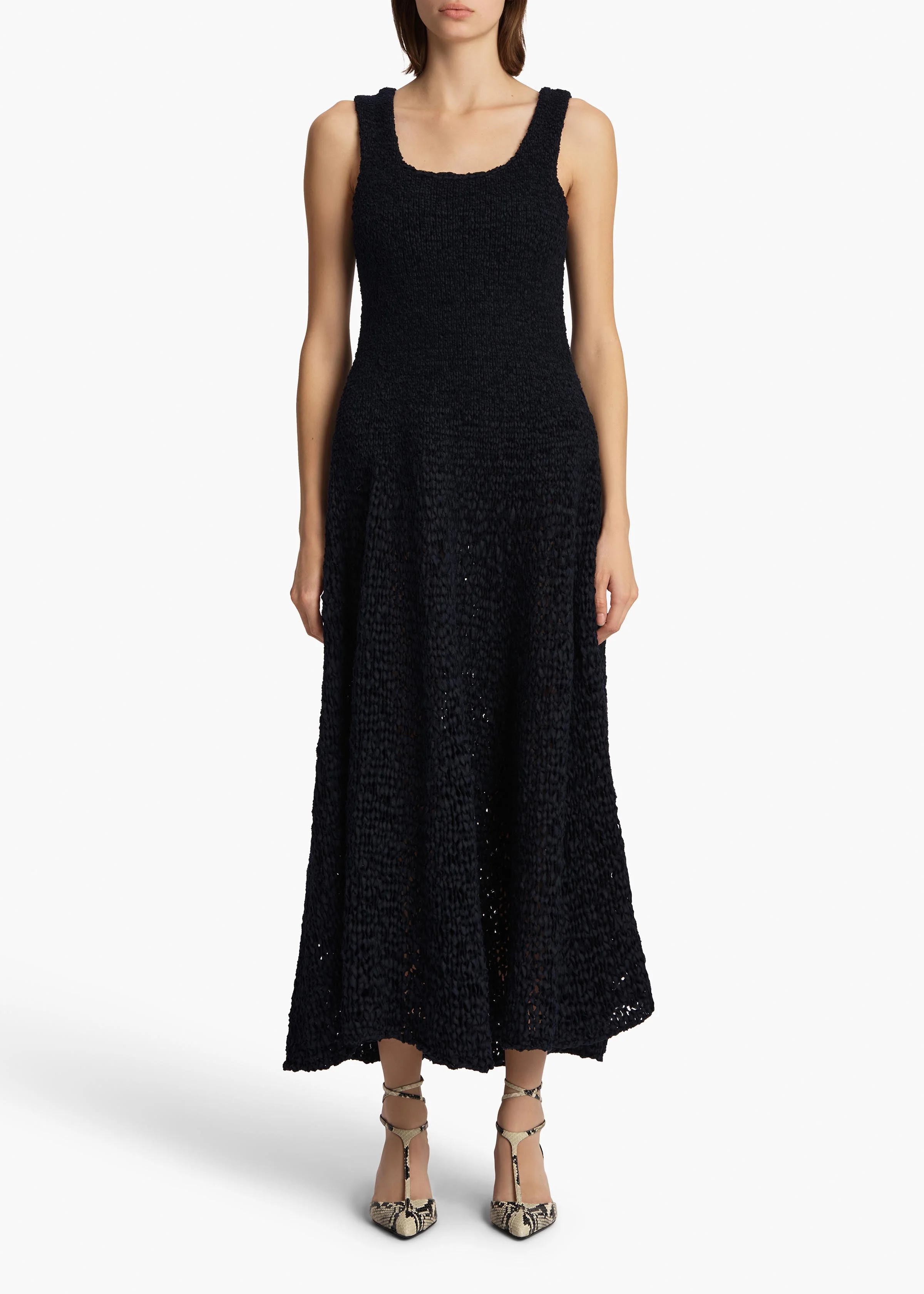 Khaite - Twigs Dress in Midnight - Image 10